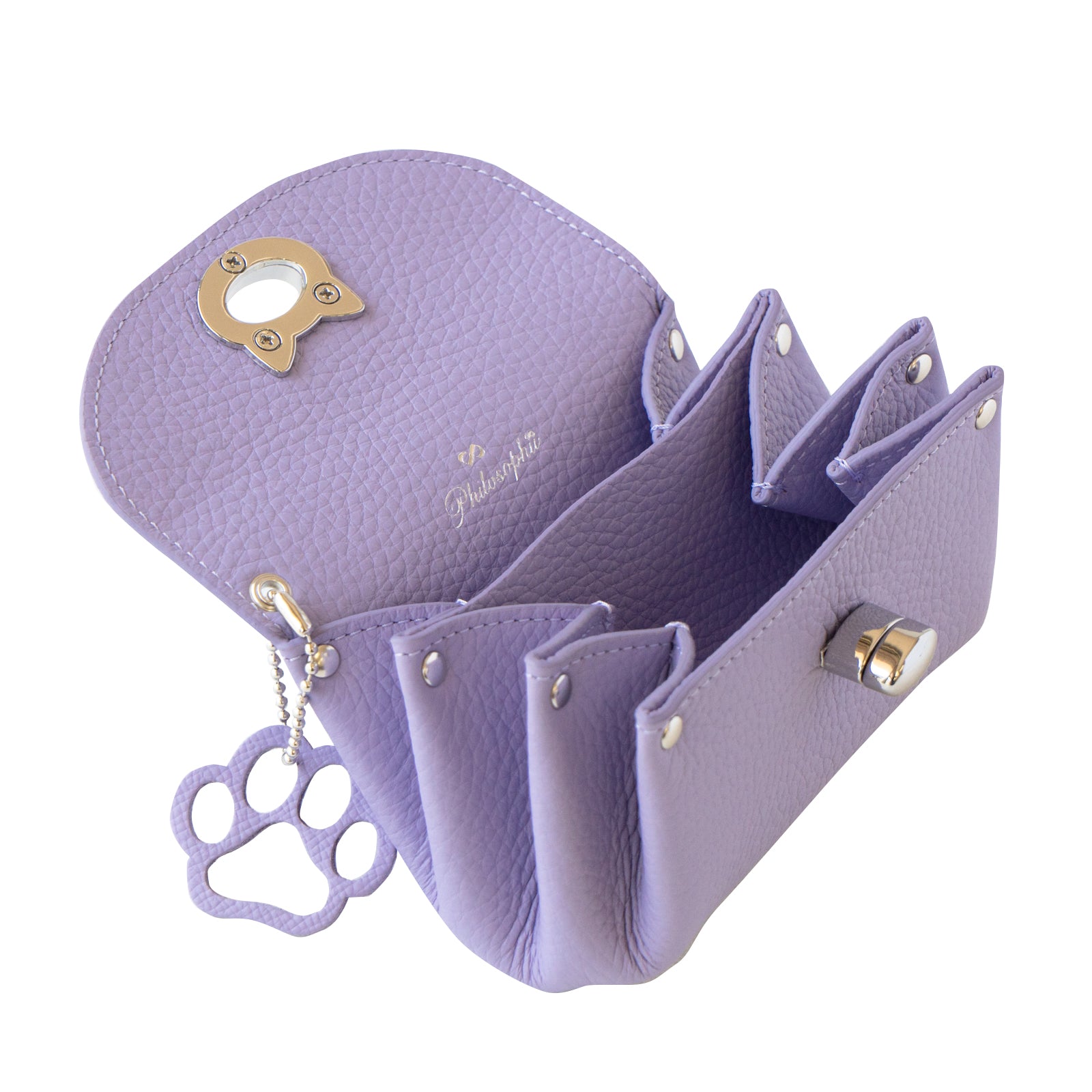 Shell Pouch CAT Cuir Mache / Lavender