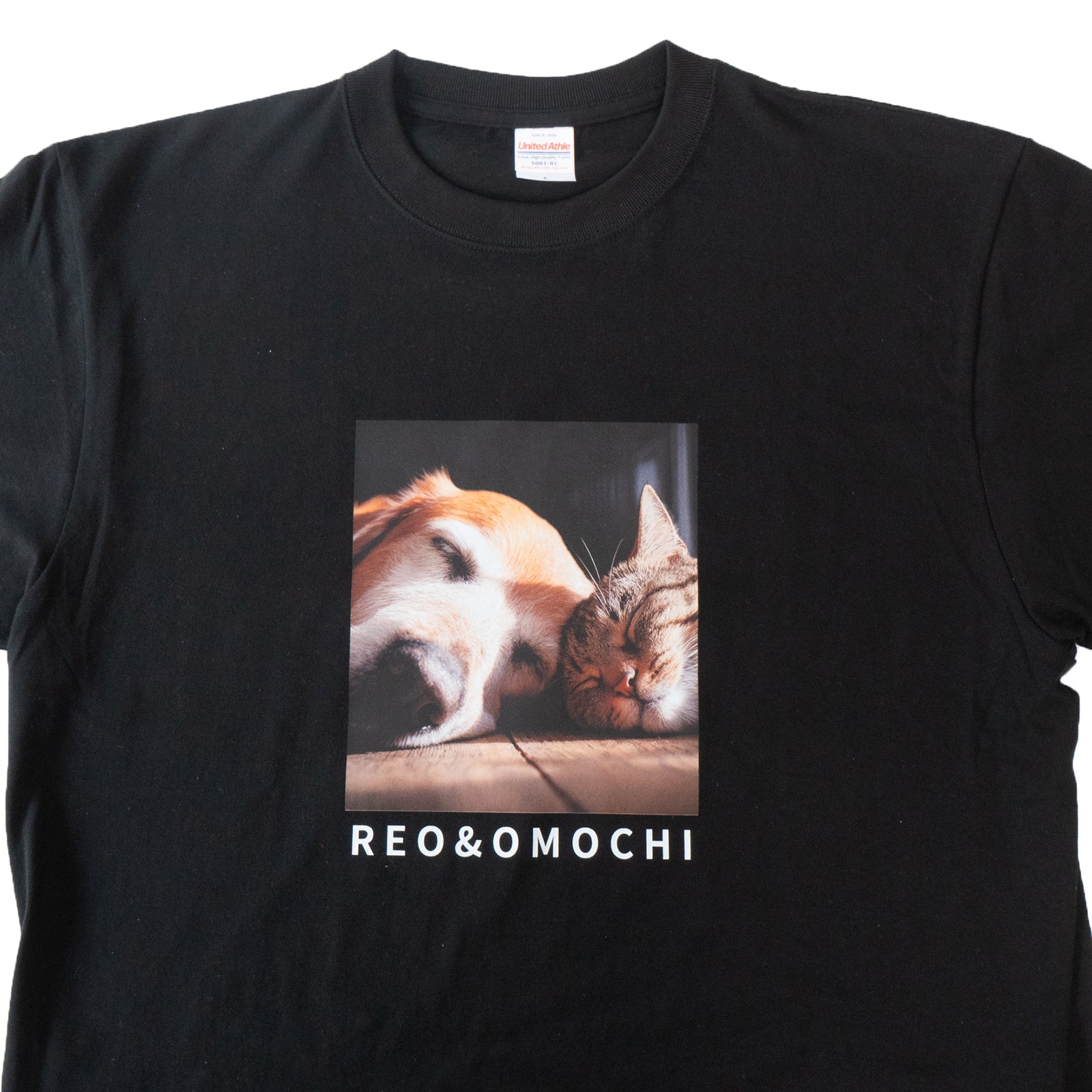 【受注生産:6/8(月)22:00〜11(木)】うちのこプリントTシャツ / ブラック