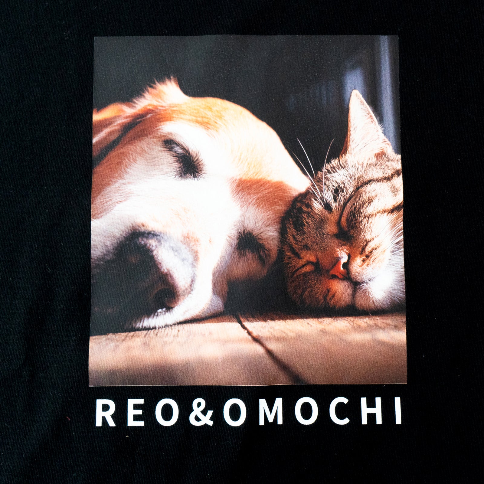 【受注生産:6/8(月)22:00〜11(木)】うちのこプリントTシャツ / ブラック