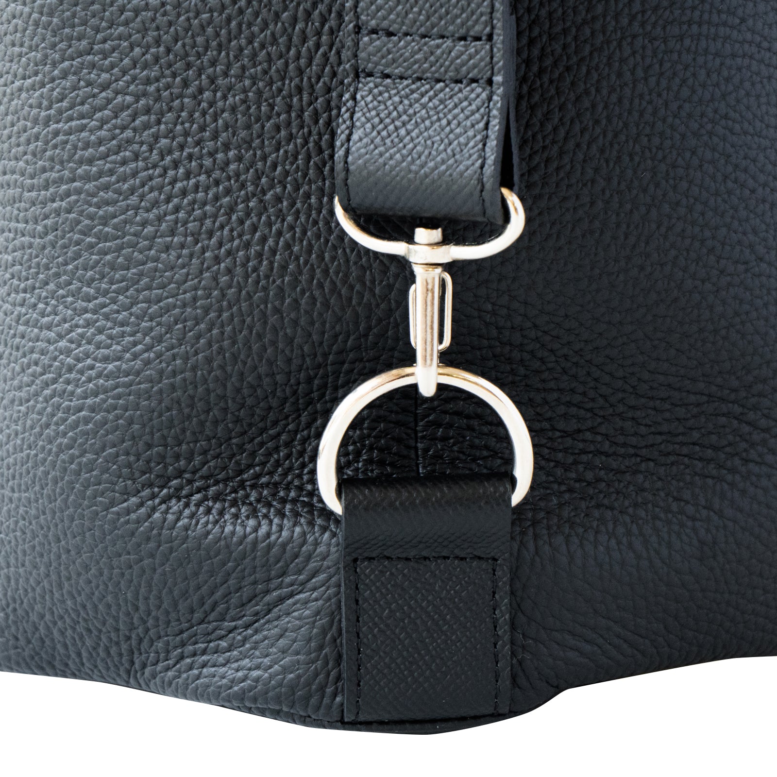 PAW Cuir Mache 3-Way Bag in Black with Silver Hardware