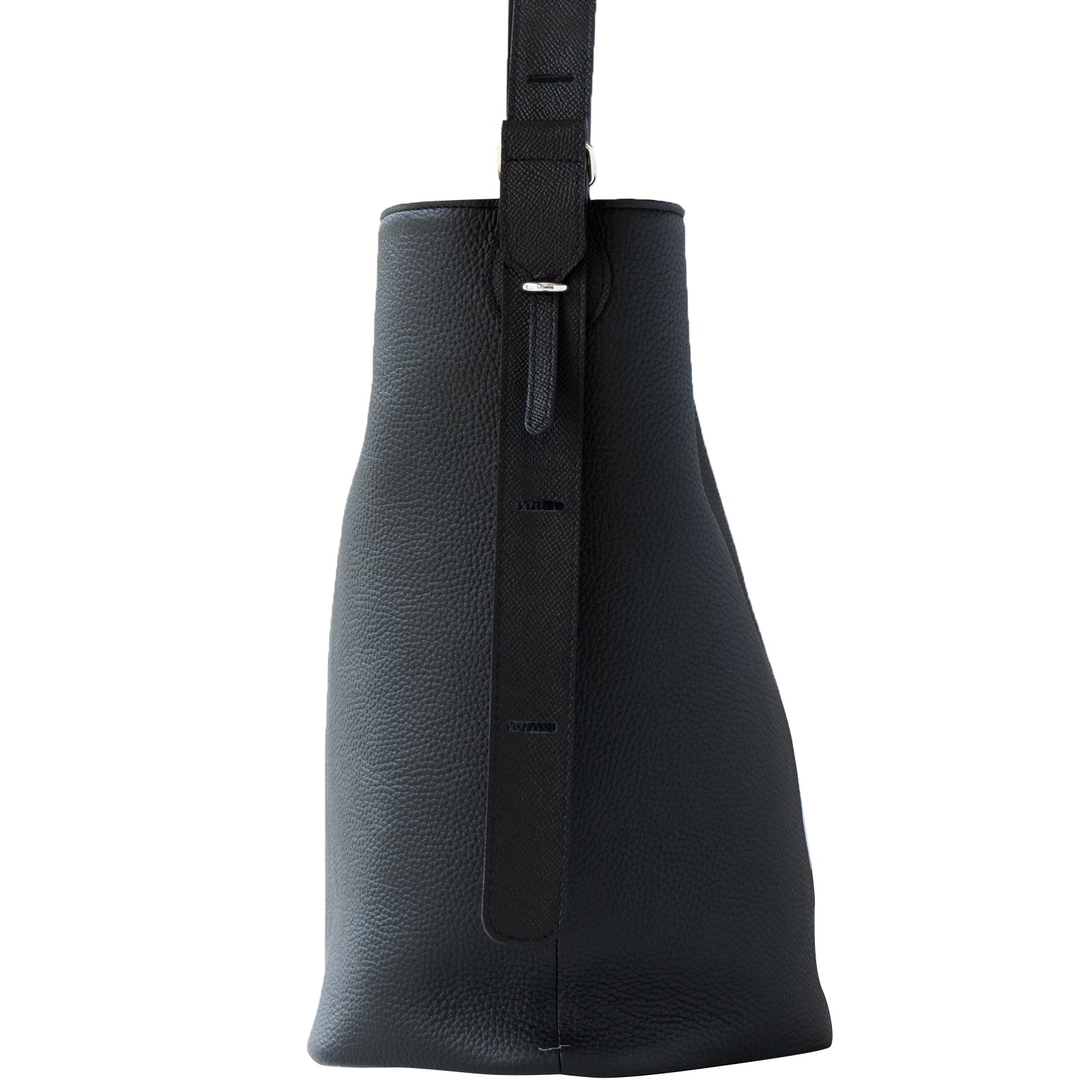 PAW Cuir Mache 3-Way Bag in Black with Silver Hardware