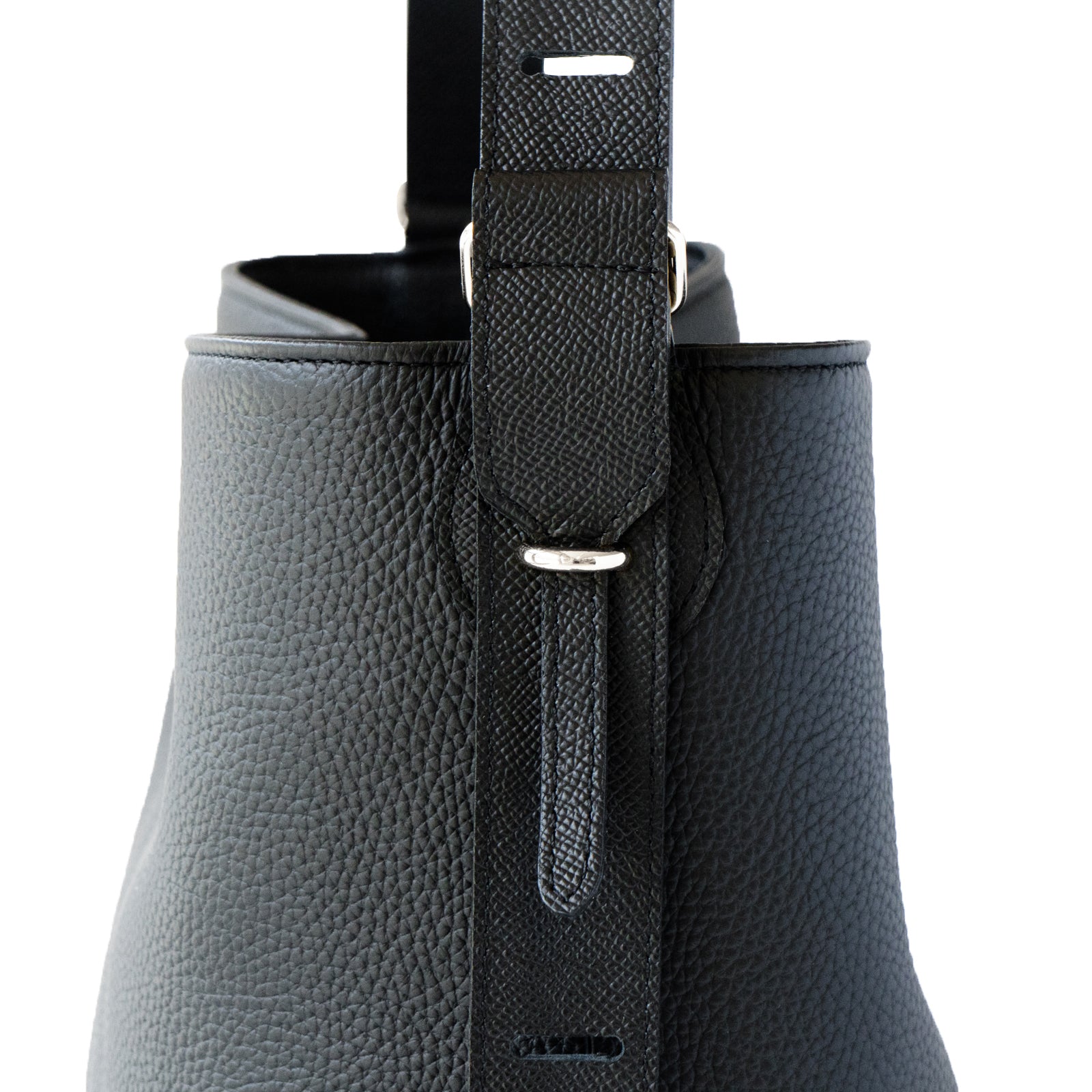 PAW Cuir Mache 3-Way Bag in Black with Silver Hardware