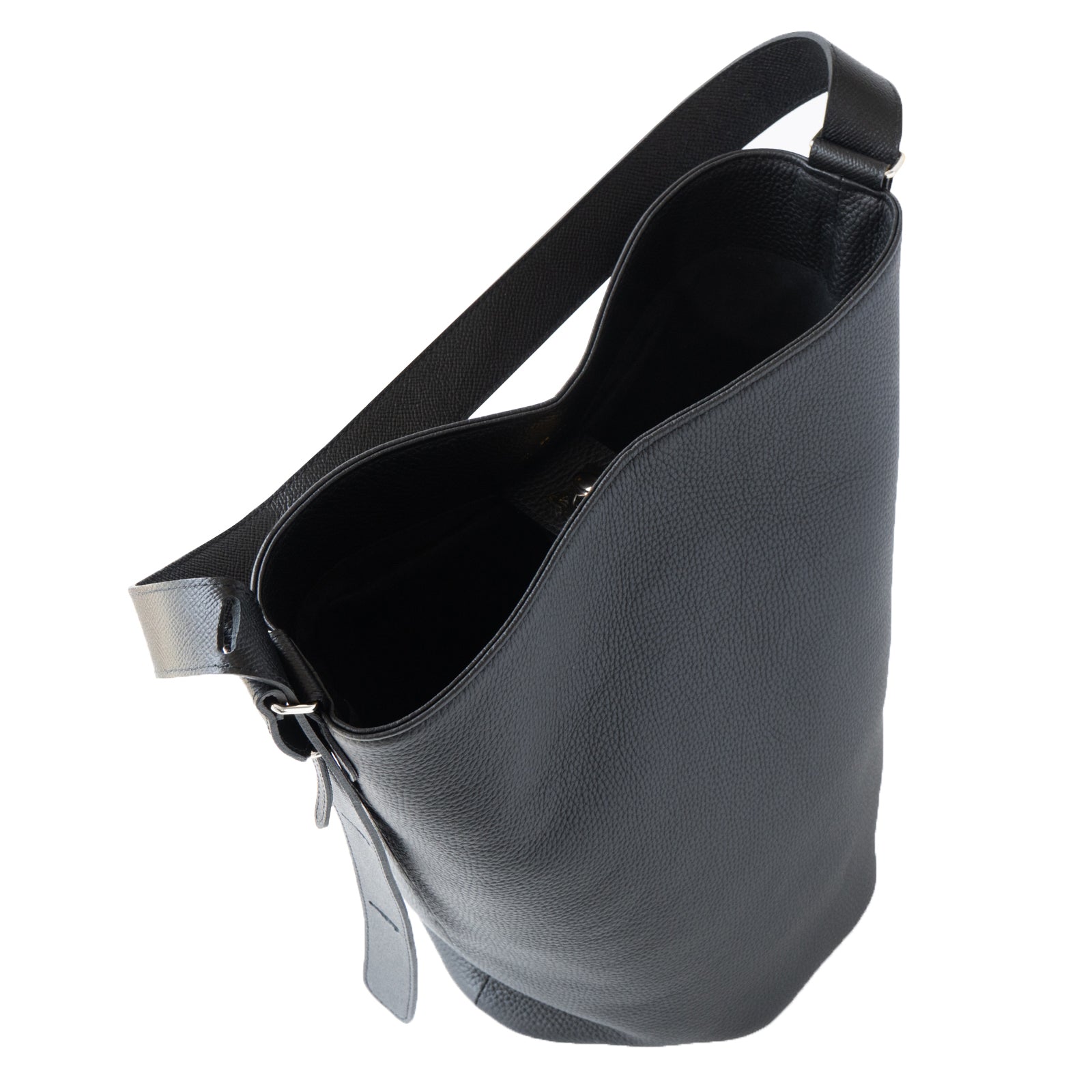 PAW Cuir Mache 3-Way Bag in Black with Silver Hardware