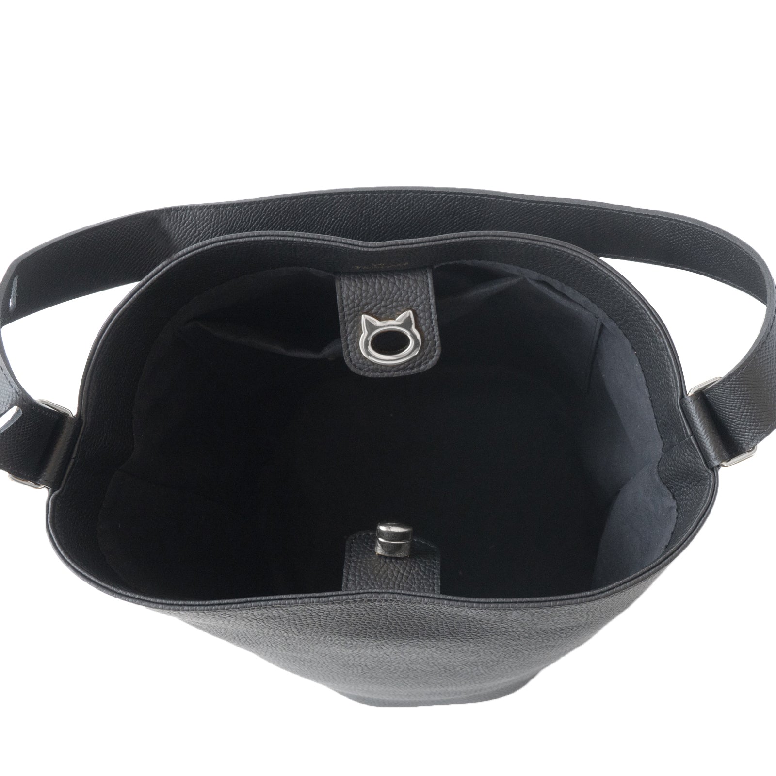 PAW Cuir Mache 3-Way Bag in Black with Silver Hardware