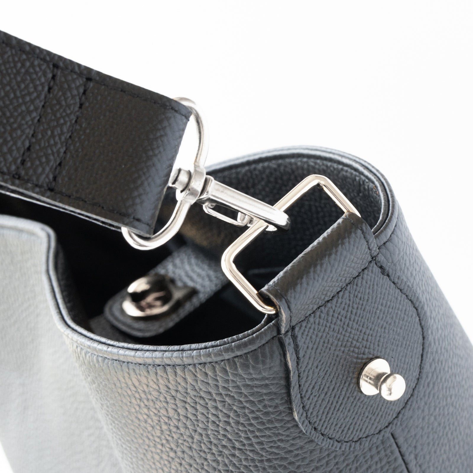 PAW Cuir Mache 3-Way Bag in Black with Silver Hardware