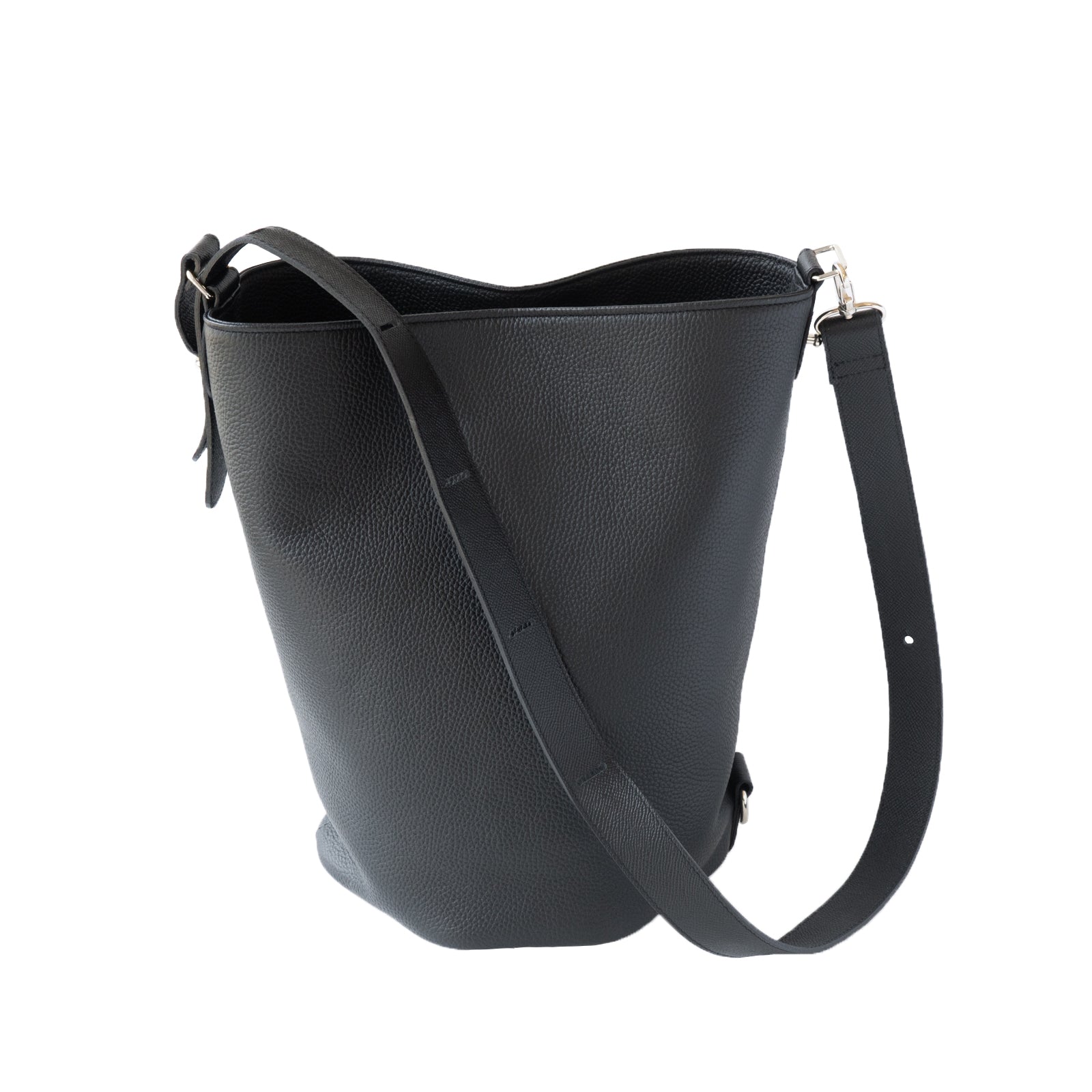 PAW Cuir Mache 3-Way Bag in Black with Silver Hardware