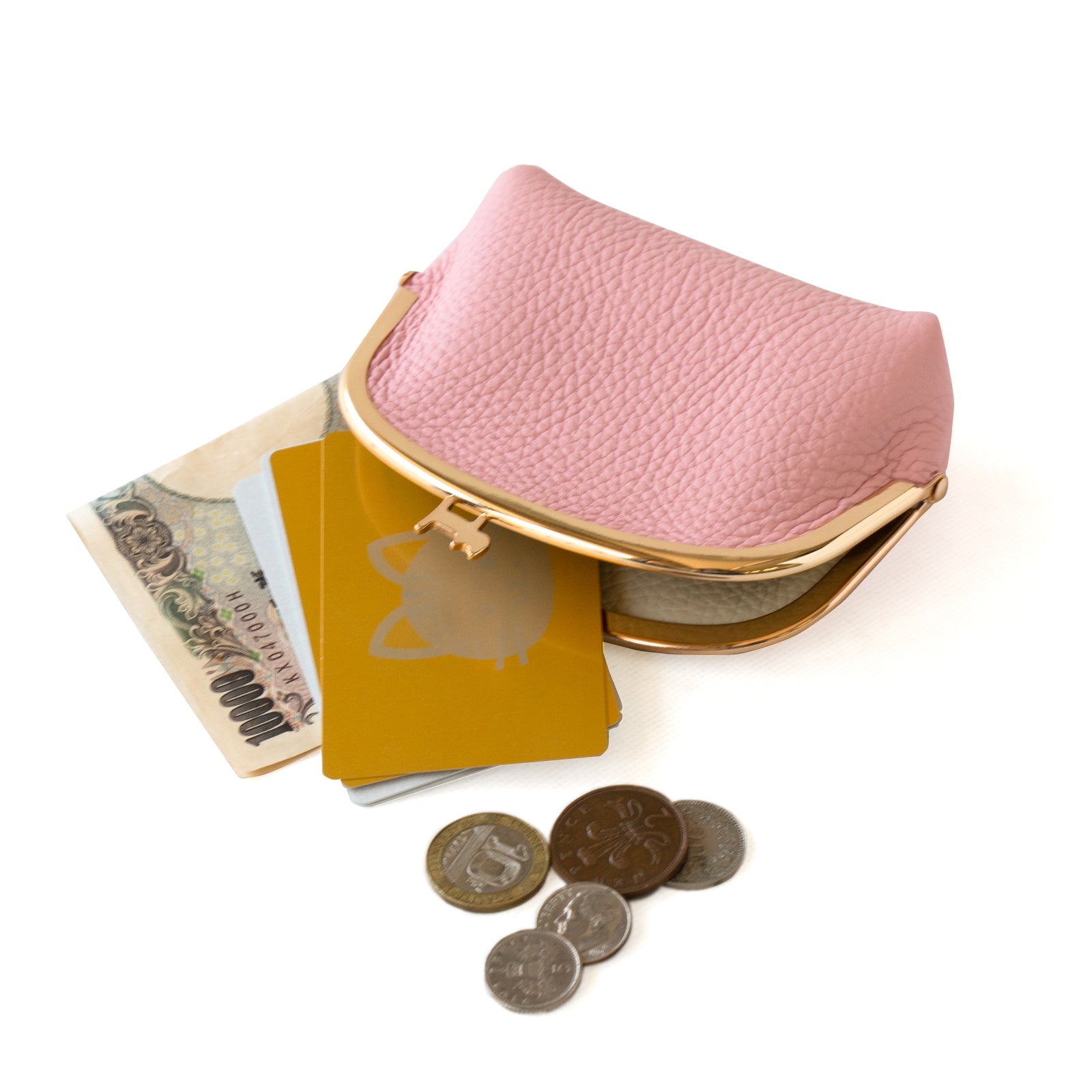 Nyamaguchi Pouch Cuir Mache / Sakura Pink