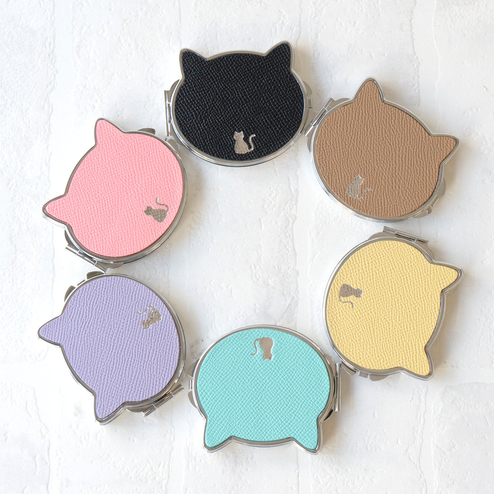 Nyanpakuto Mirror Veau Epsom / Tiffany Blue