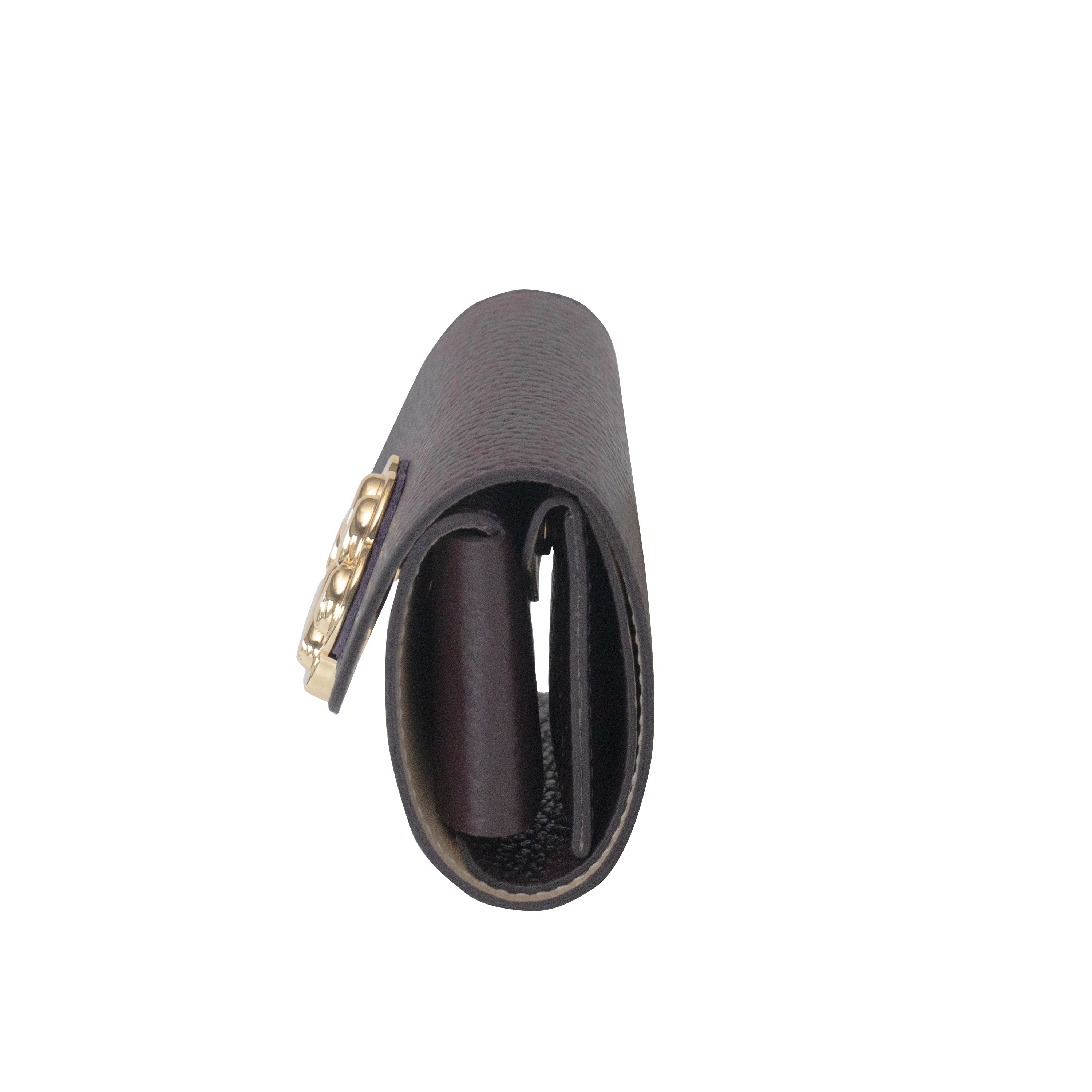 【Made to Order: Friday, July 3rd, 10:00 PM - Sunday, July 5th】PAW Plate Mini Wallet - Cuir Haché / Raisin