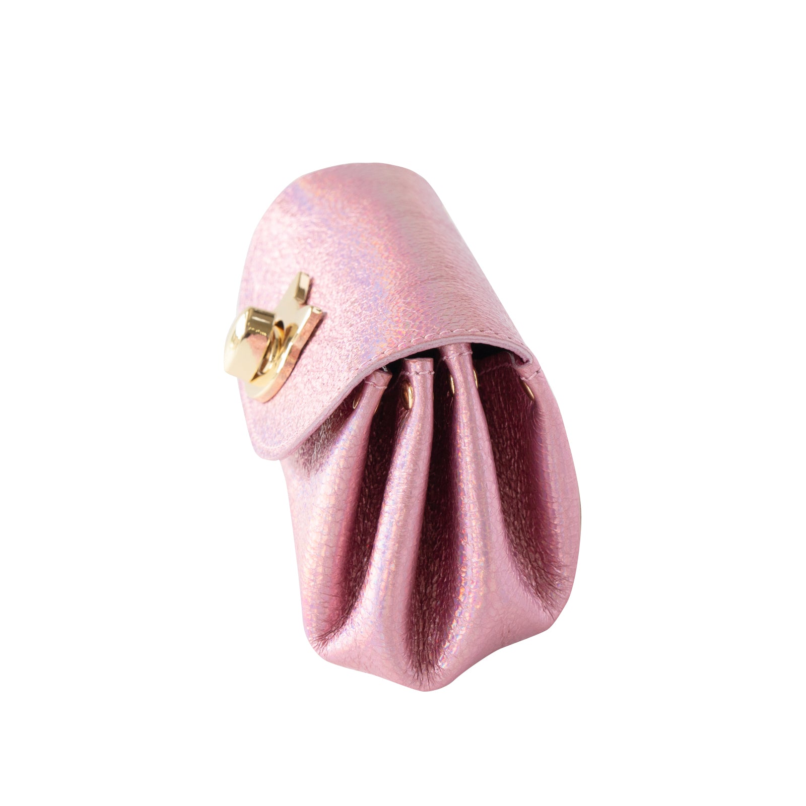 Shell pouch CAT Prism leather / Aurora Rose