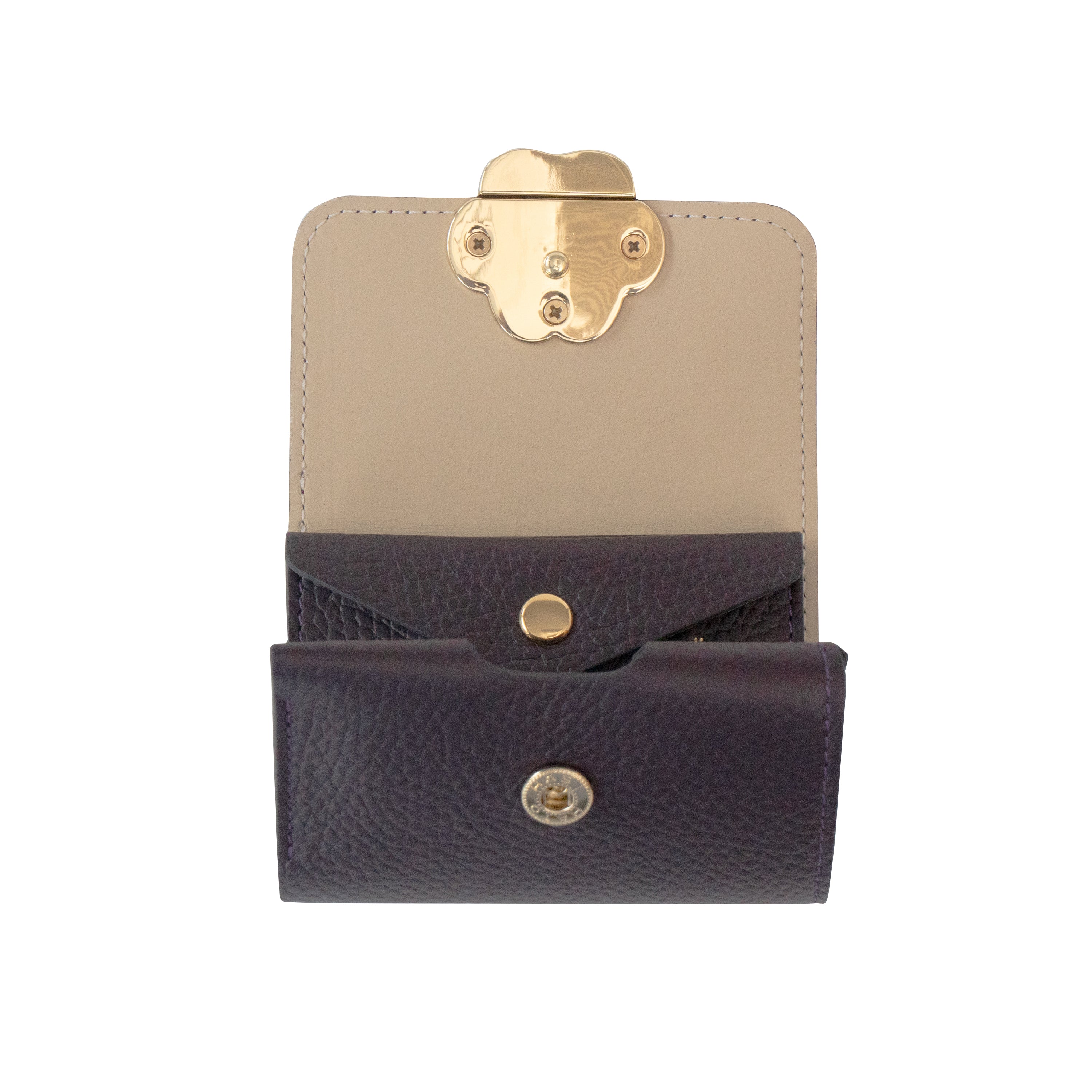 【Made to Order: Friday, July 3rd, 10:00 PM - Sunday, July 5th】PAW Plate Mini Wallet - Cuir Haché / Raisin