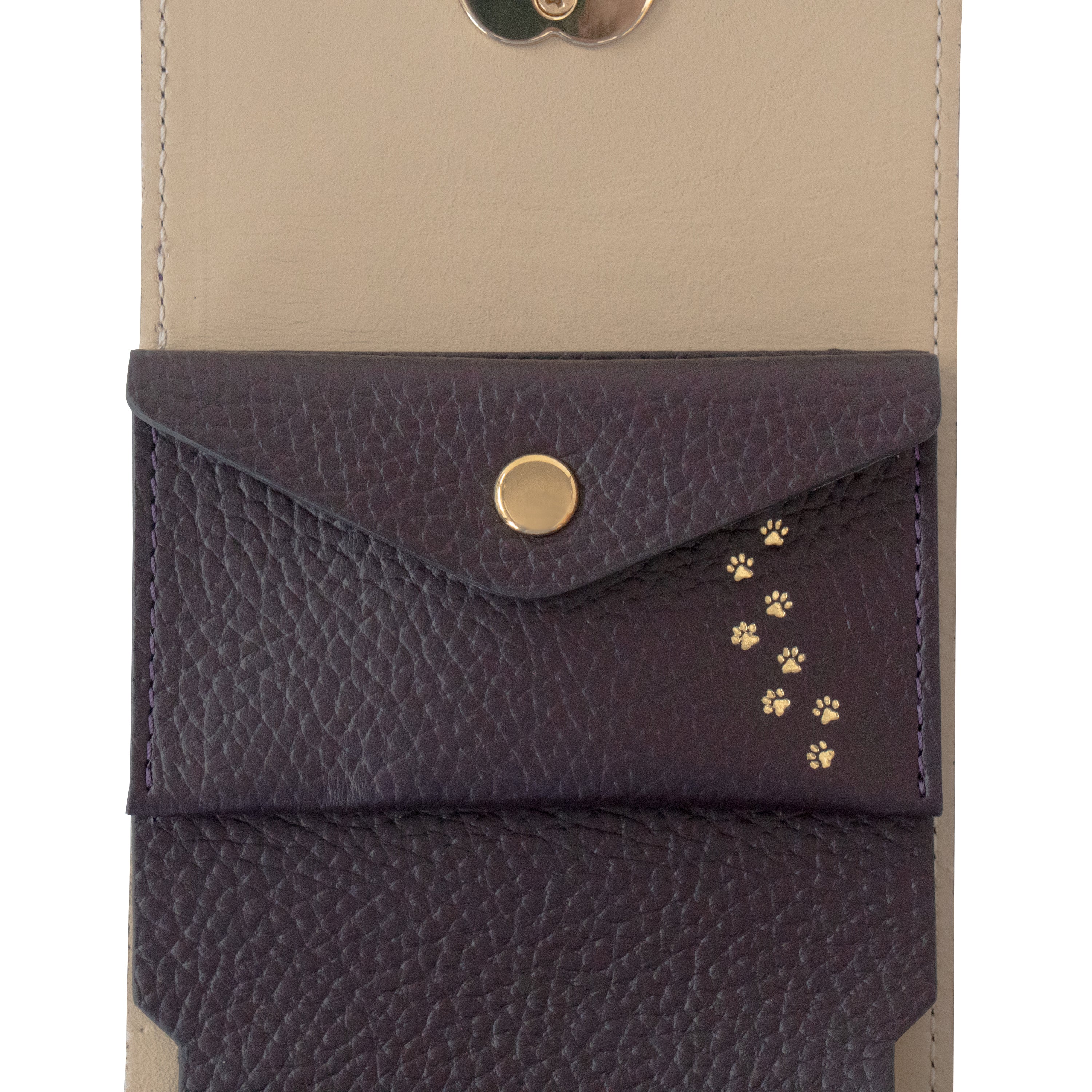 【Made to Order: Friday, July 3rd, 10:00 PM - Sunday, July 5th】PAW Plate Mini Wallet - Cuir Haché / Raisin
