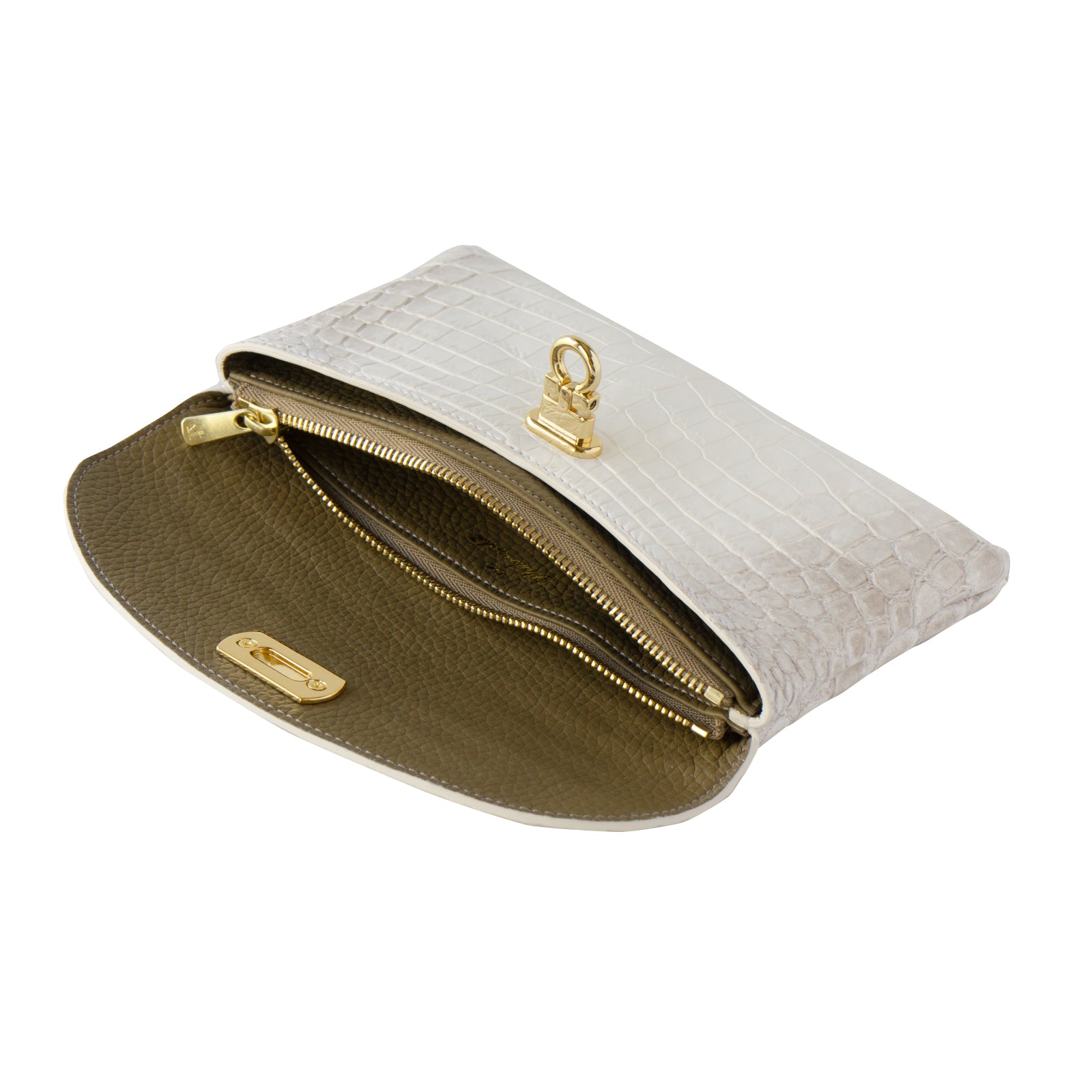 【おつとめ品セール】フラップウォレット フルールロング ヒマラヤクロコダイル