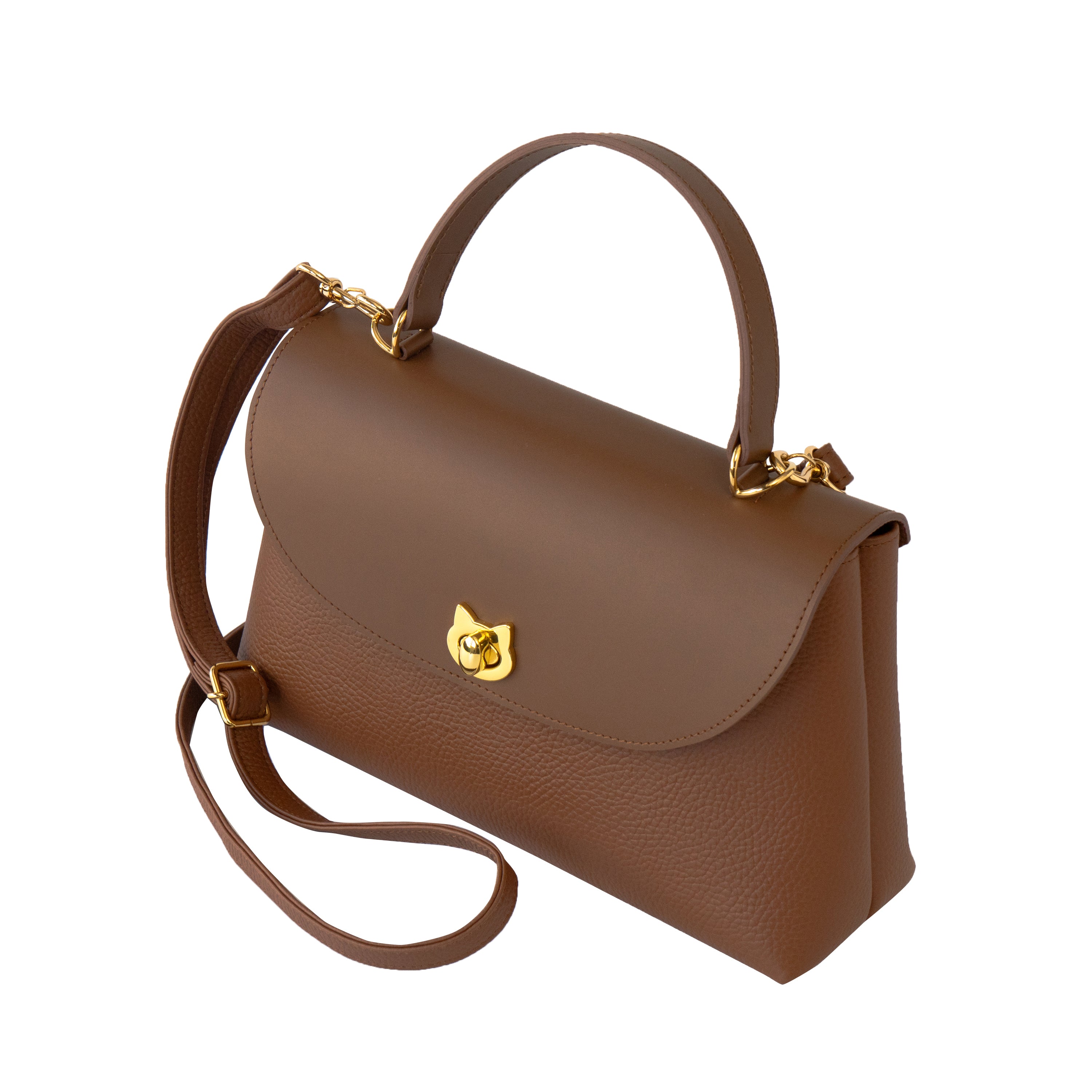 【受注販売:7/24(金)22:00~26(日)】【初回10%OFF】フラップコンビハンドバッグ / キャメル