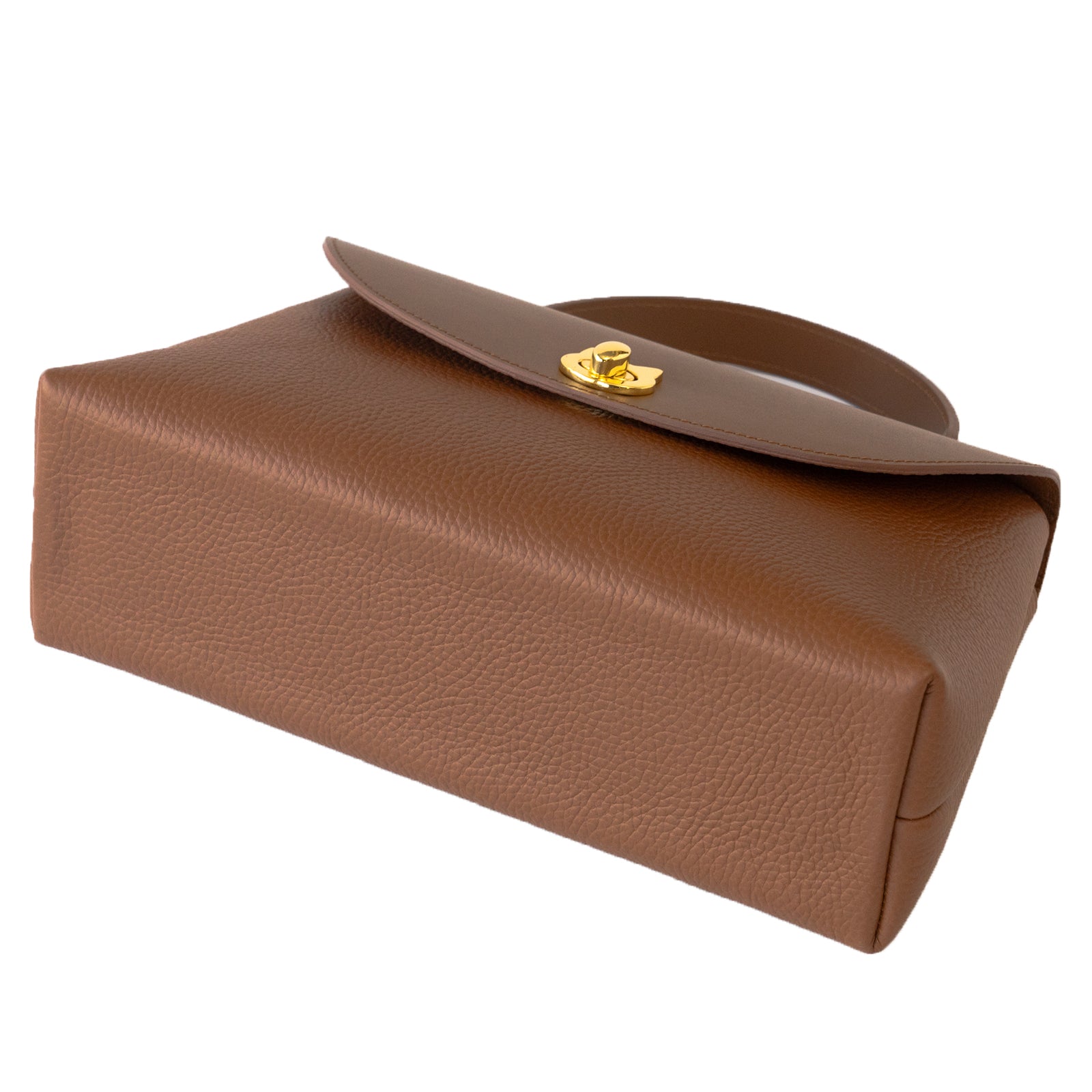 【受注販売:7/24(金)22:00~26(日)】【初回10%OFF】フラップコンビハンドバッグ / キャメル