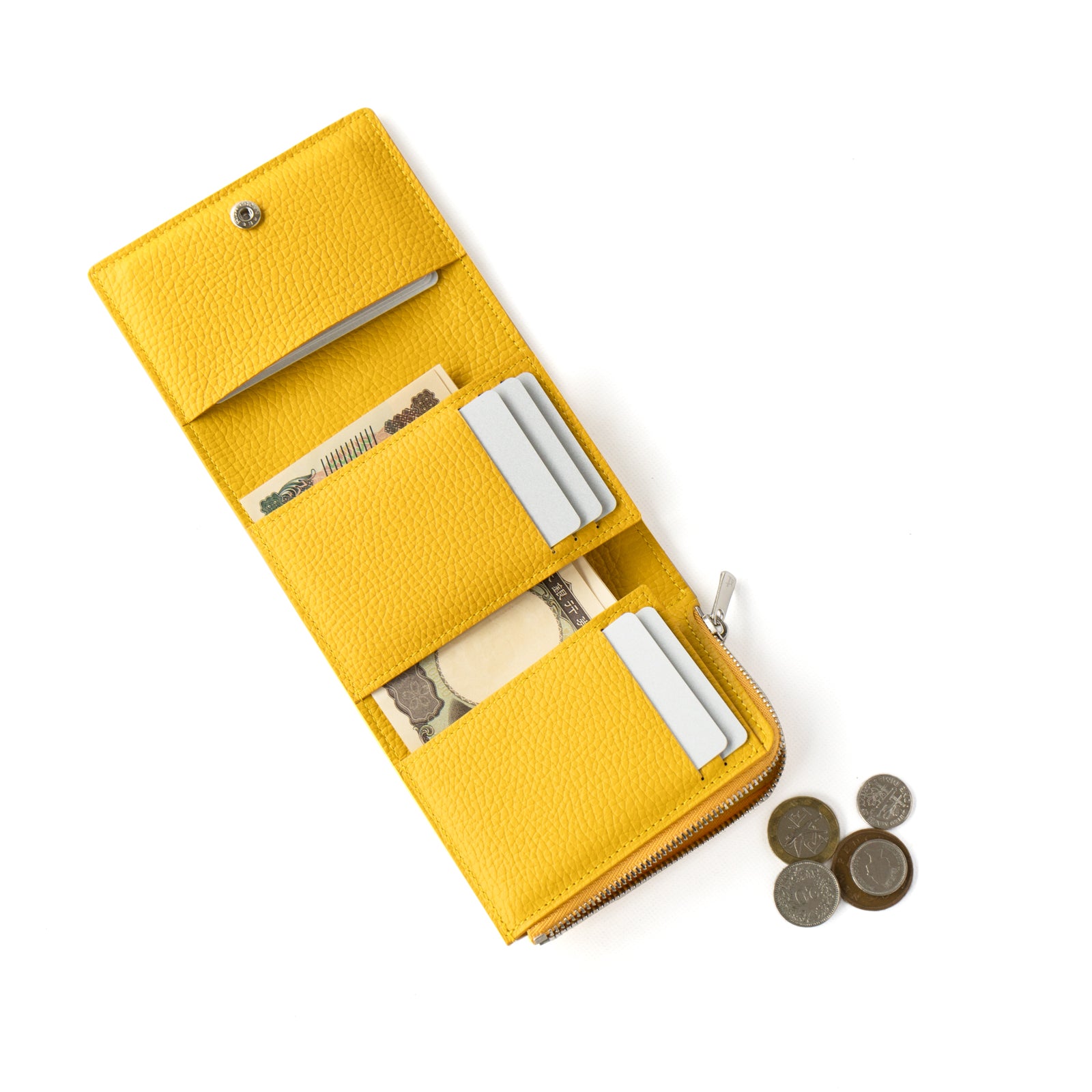 【おつとめ品セール】ハンディウォレット・オペラ リリィ グランデ 箔パイソン / シルバーイエロー