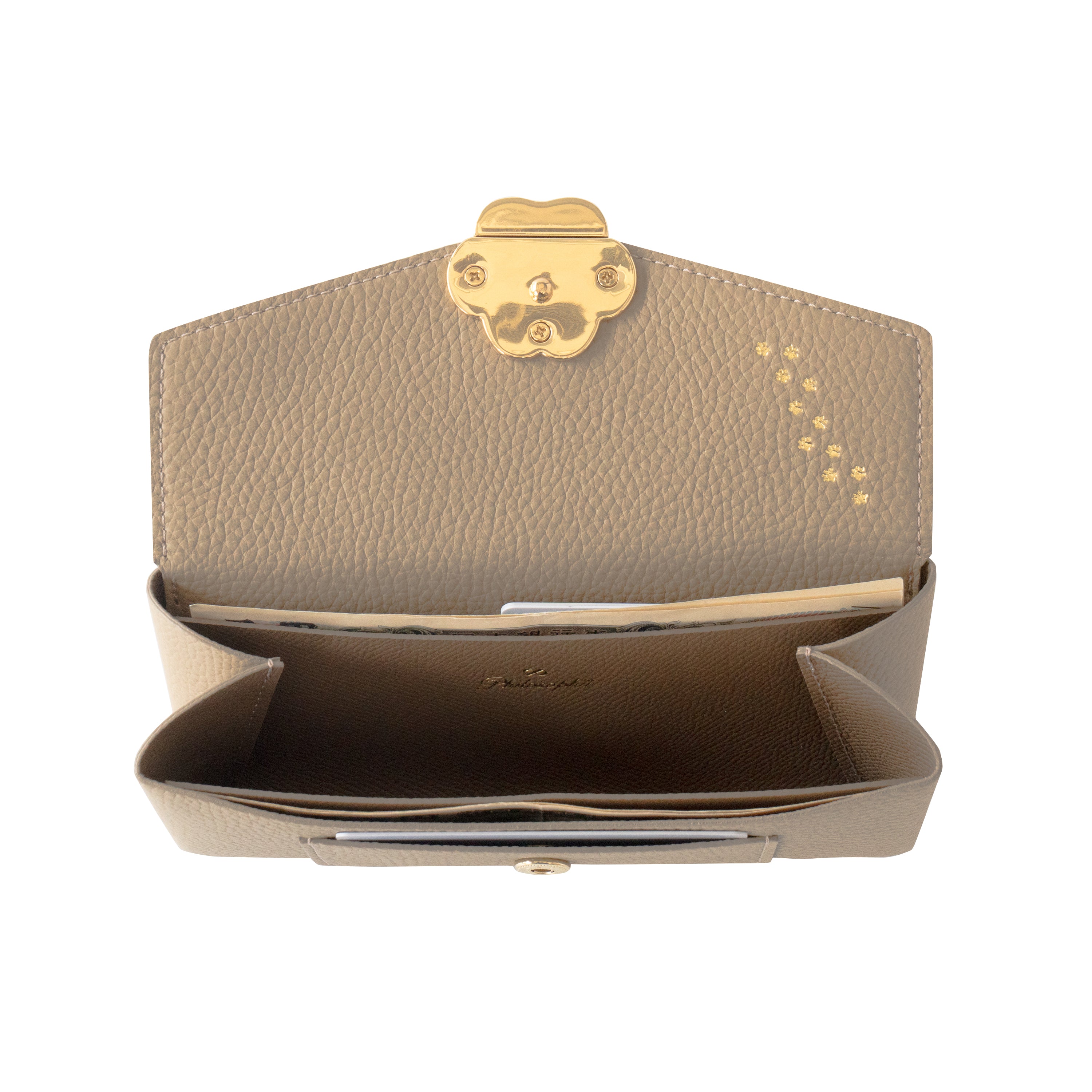 【受注販売:7/24(金)22:00~26(日)】【初回10%OFF】小さなレザーフラップ長財布・ミャウヴェル / トゥルティエール