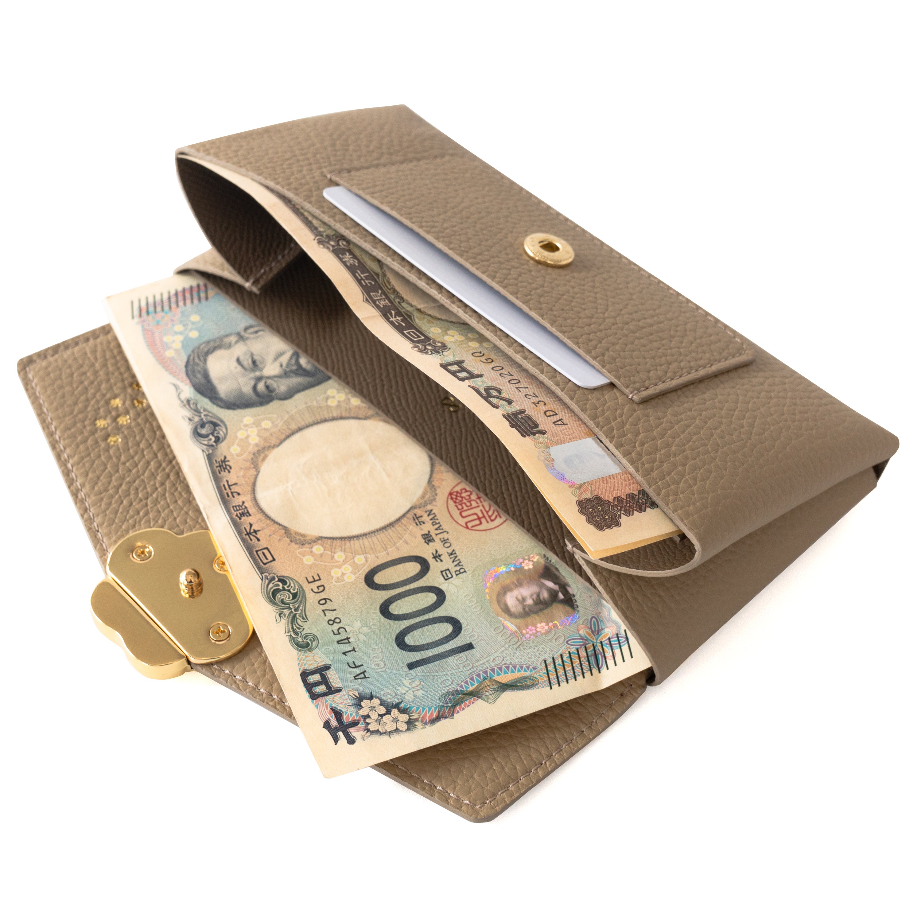 【受注販売:7/24(金)22:00~26(日)】【初回10%OFF】小さなレザーフラップ長財布・ミャウヴェル / トゥルティエール