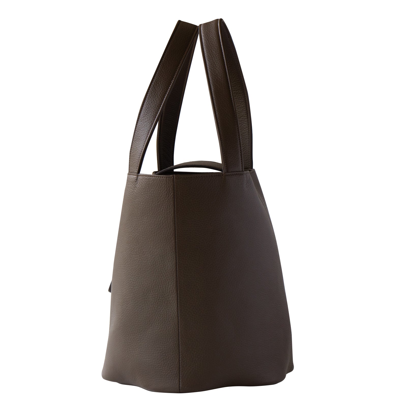 PAW Grande Cuir Mache Bucket Bag / Chocolate