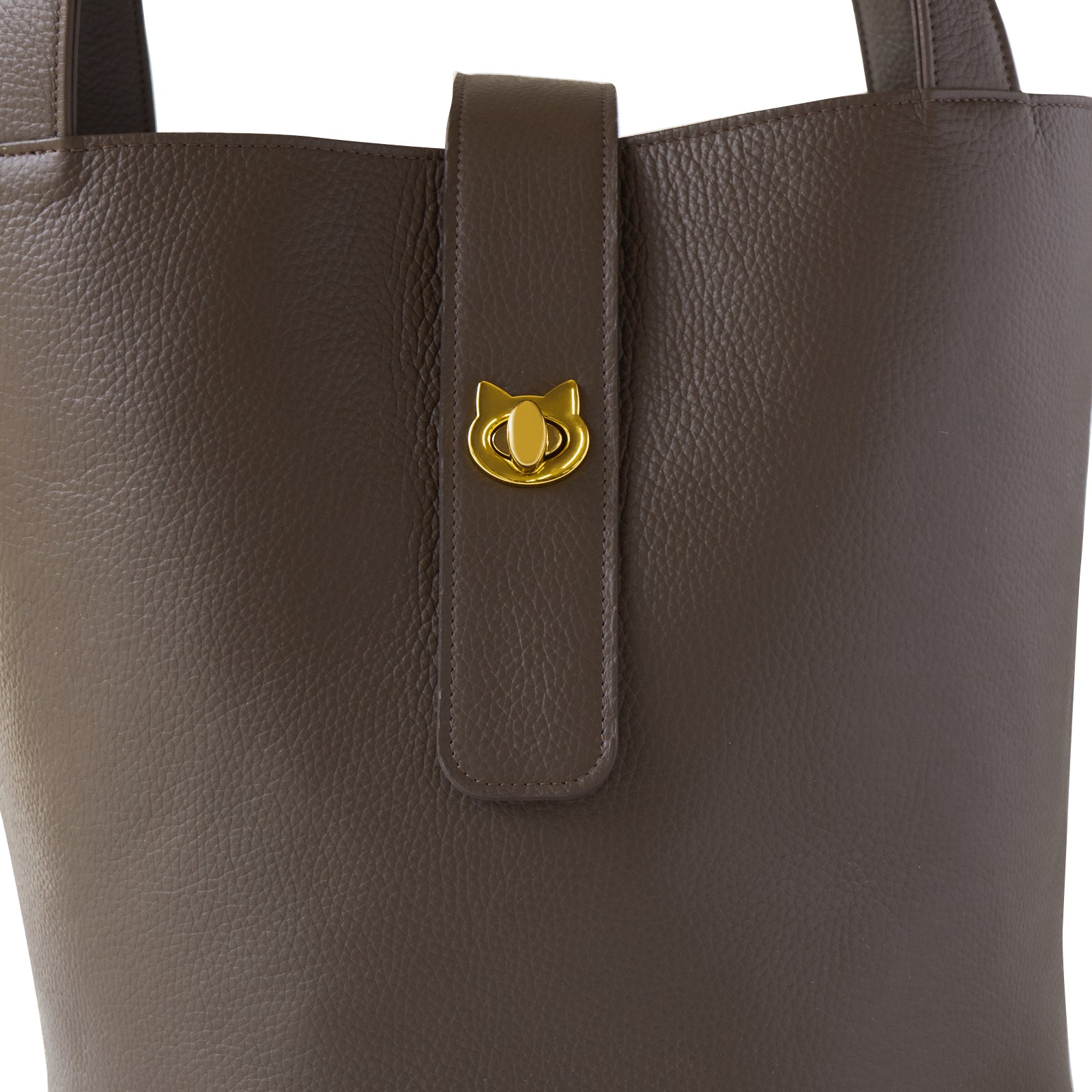 PAW Grande Cuir Mache Bucket Bag / Chocolate