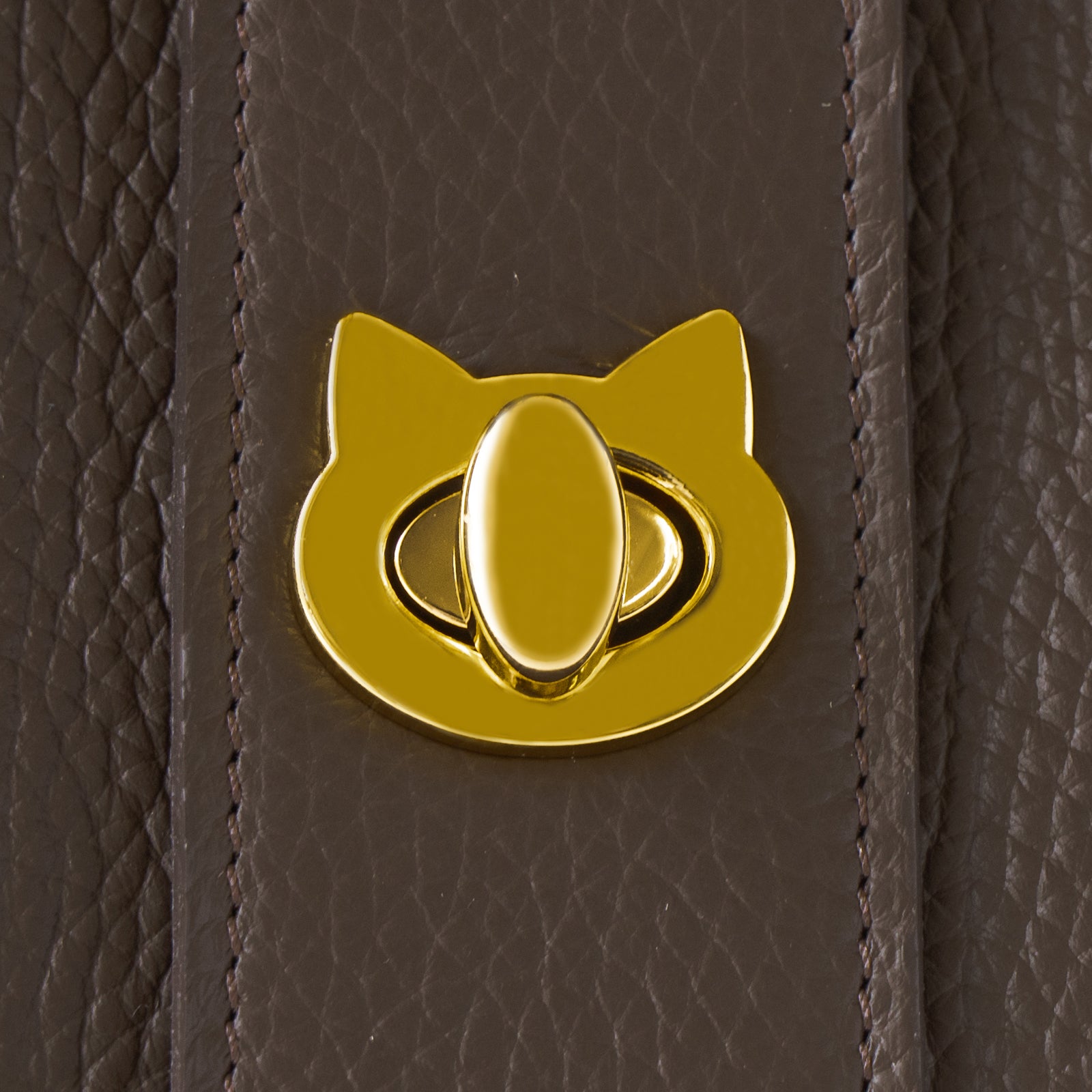 PAW Grande Cuir Mache Bucket Bag / Chocolate