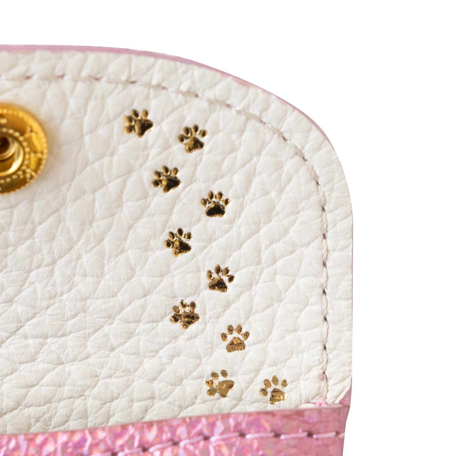 Flap Key Ring - Furnya Nano Prism Leather / Aurora Rose