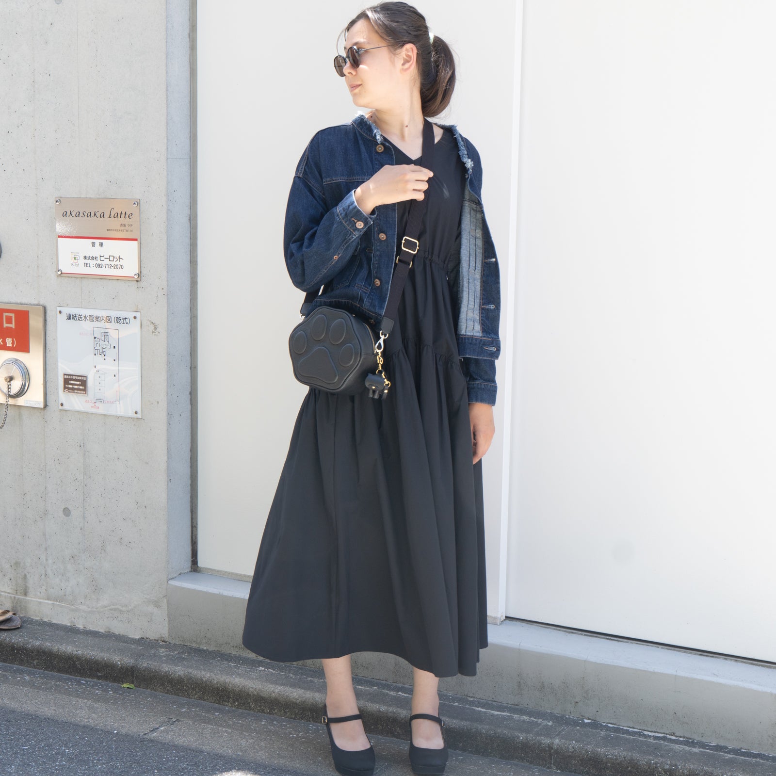 【11/21(金)22:00~ 26時間限定販売】【数量限定】PAWポシェット キュイール・マッシュ / ブラック