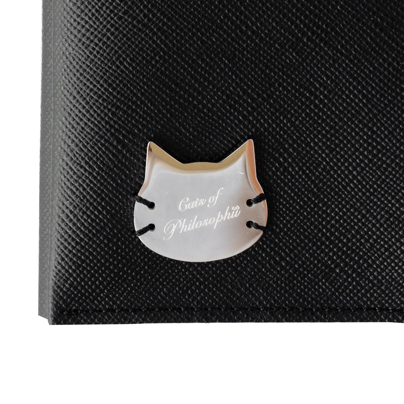 CAT Book Cover Cuir Saffian / Black