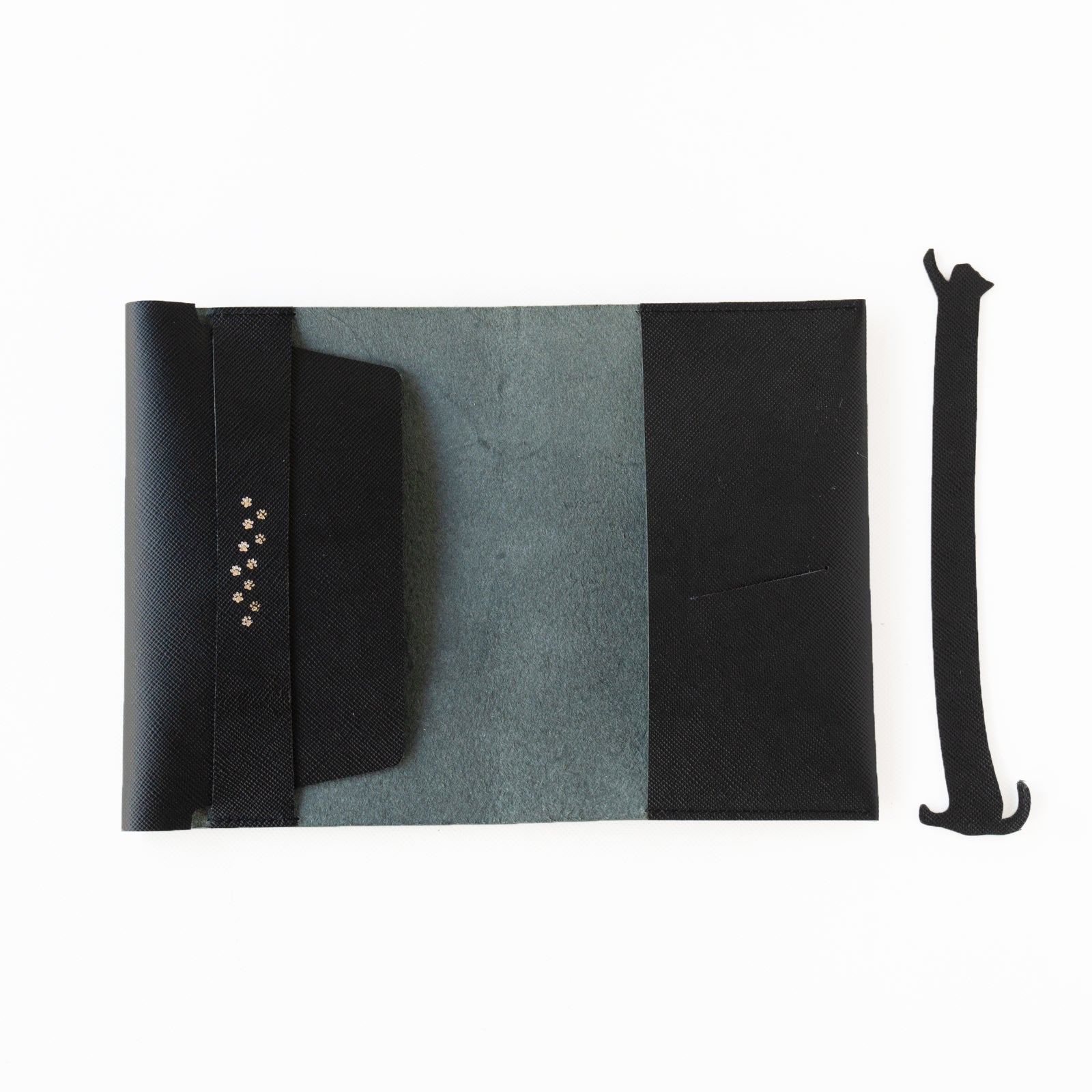 CAT Book Cover Cuir Saffian / Black