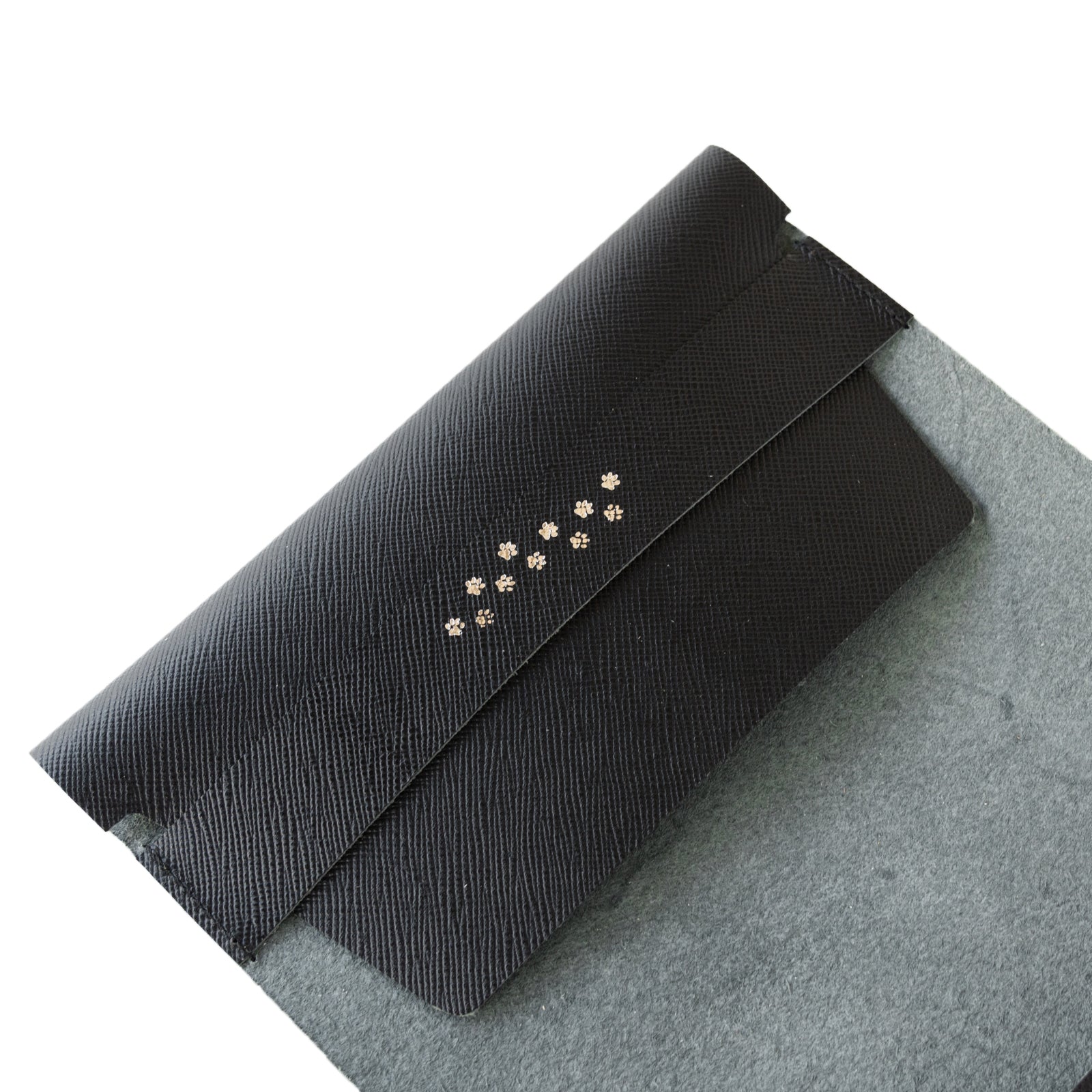 CAT Book Cover Cuir Saffian / Black