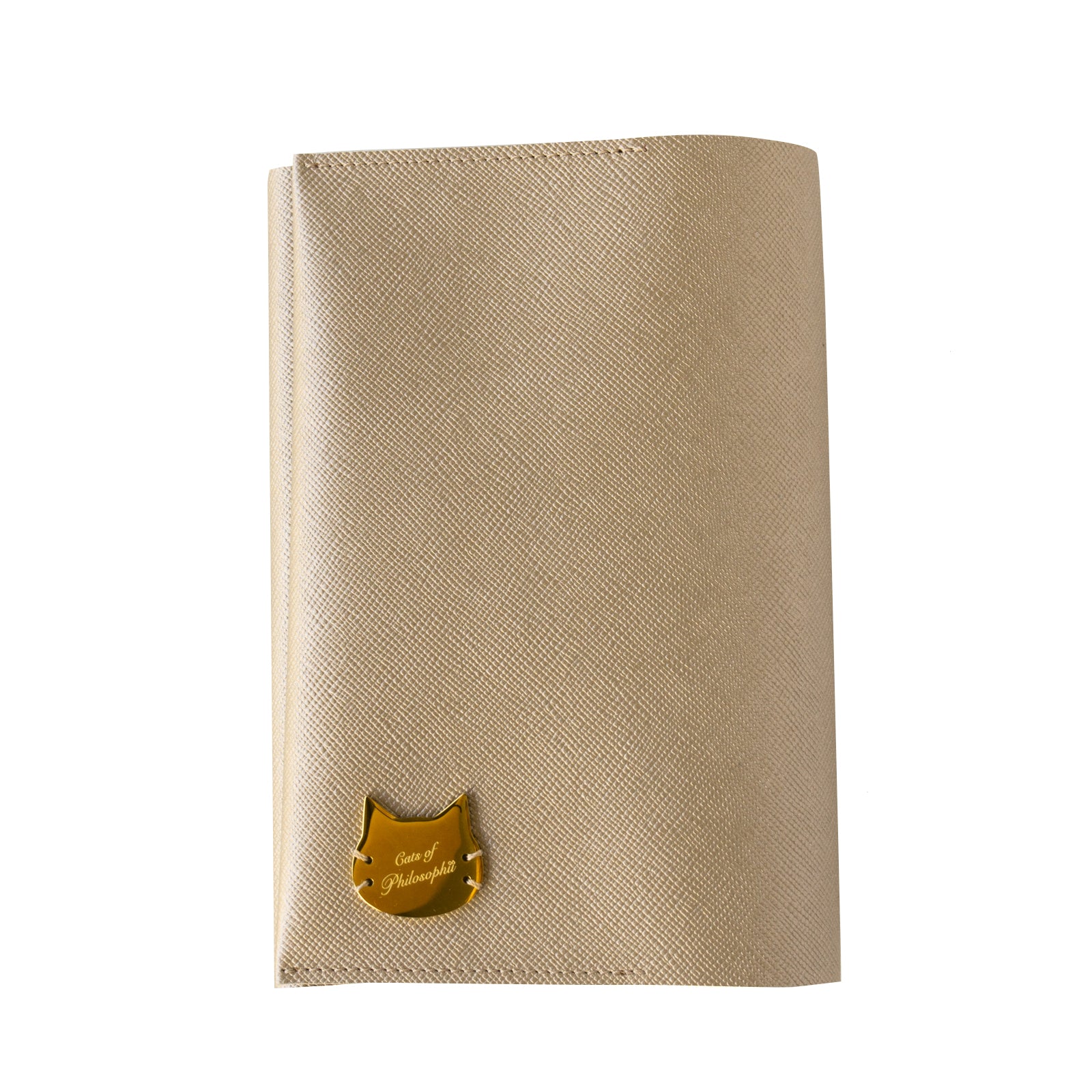 CAT Book Cover Cuir Saffian / Sparkling Taupe