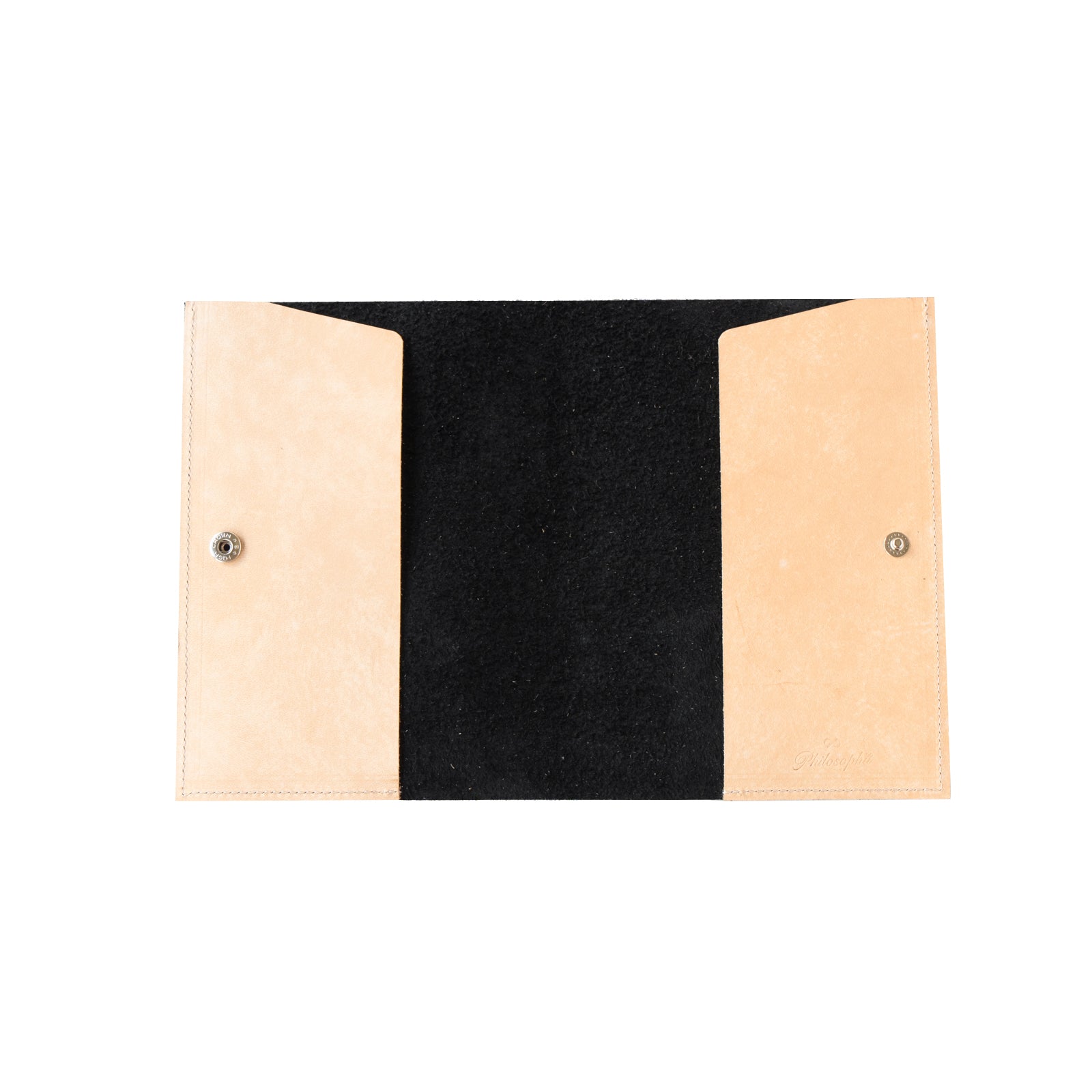 Neko Help Diary Cover Cuir Minerva / Black