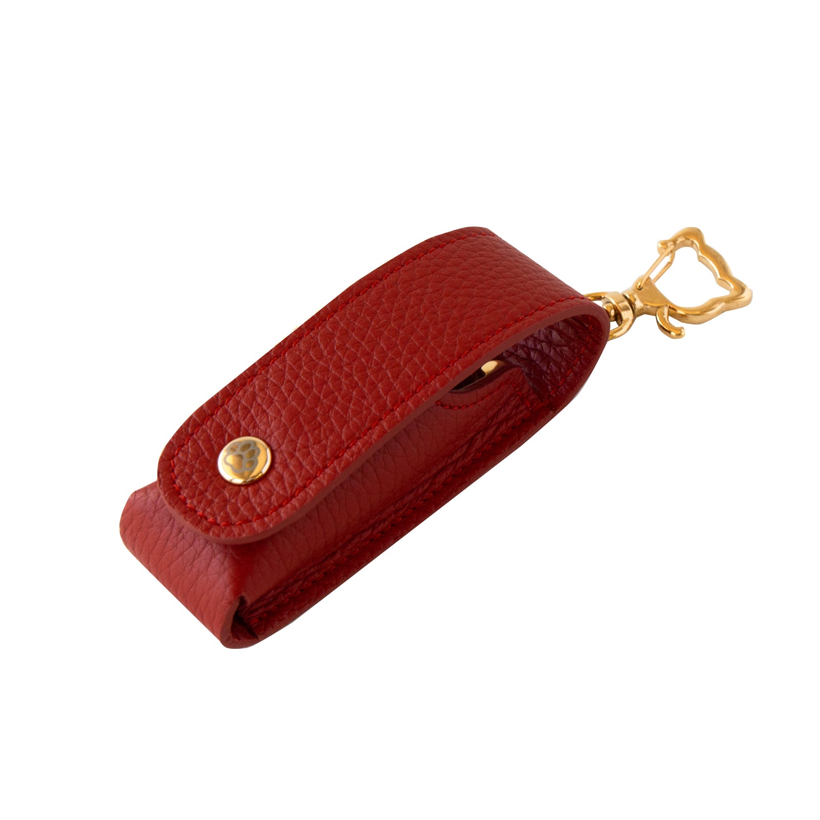 CAT Lip Case (1 piece) Cuir Mache / Rouge