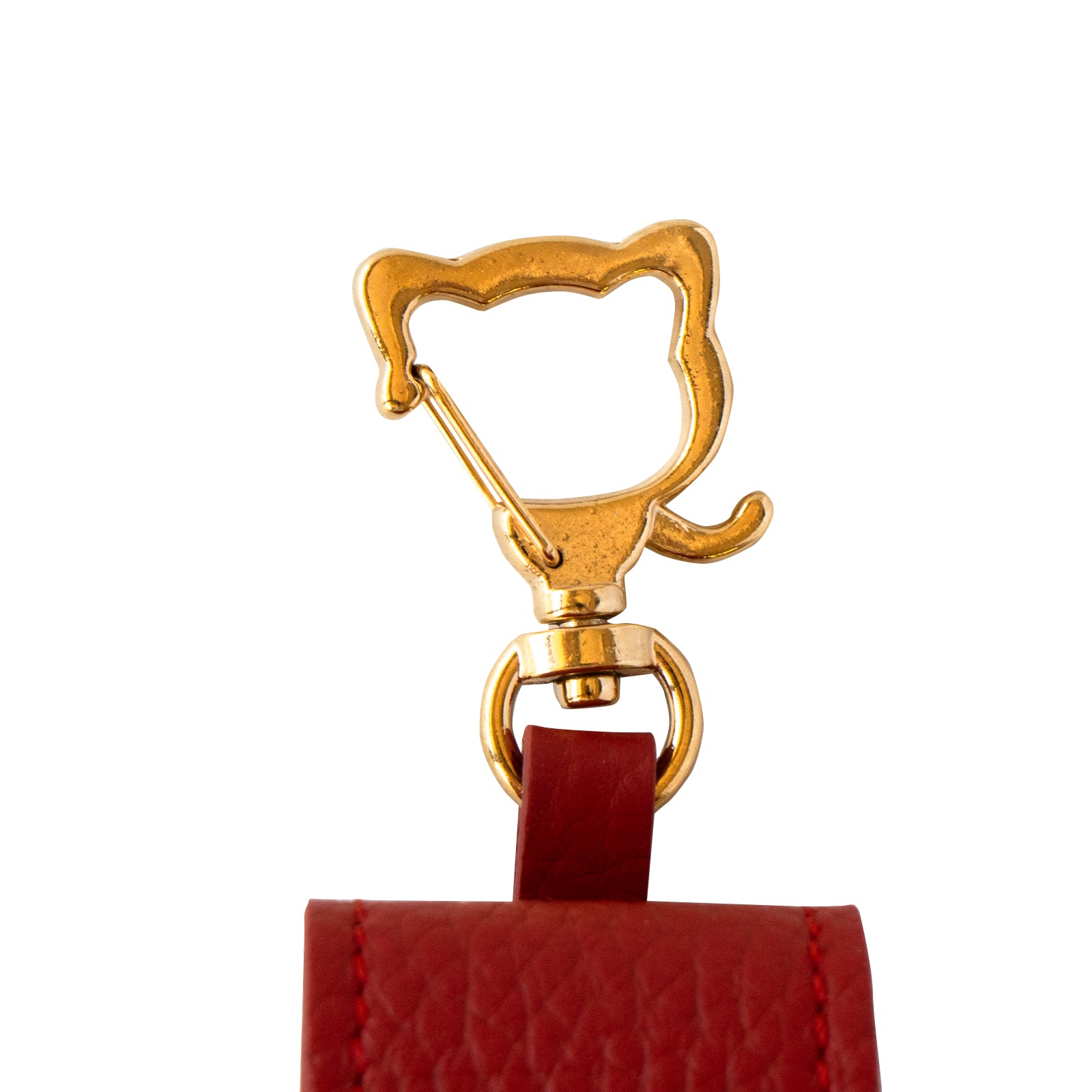 CAT Lip Case (1 piece) Cuir Mache / Rouge