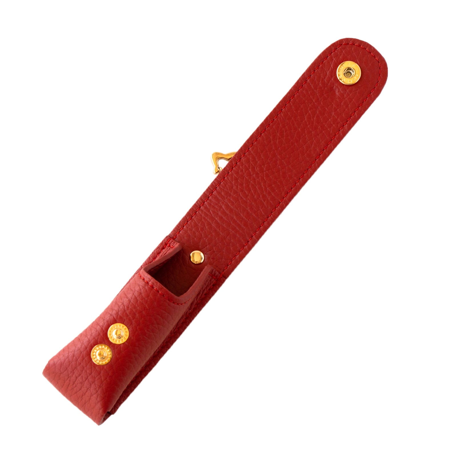 CAT Lip Case (1 piece) Cuir Mache / Rouge