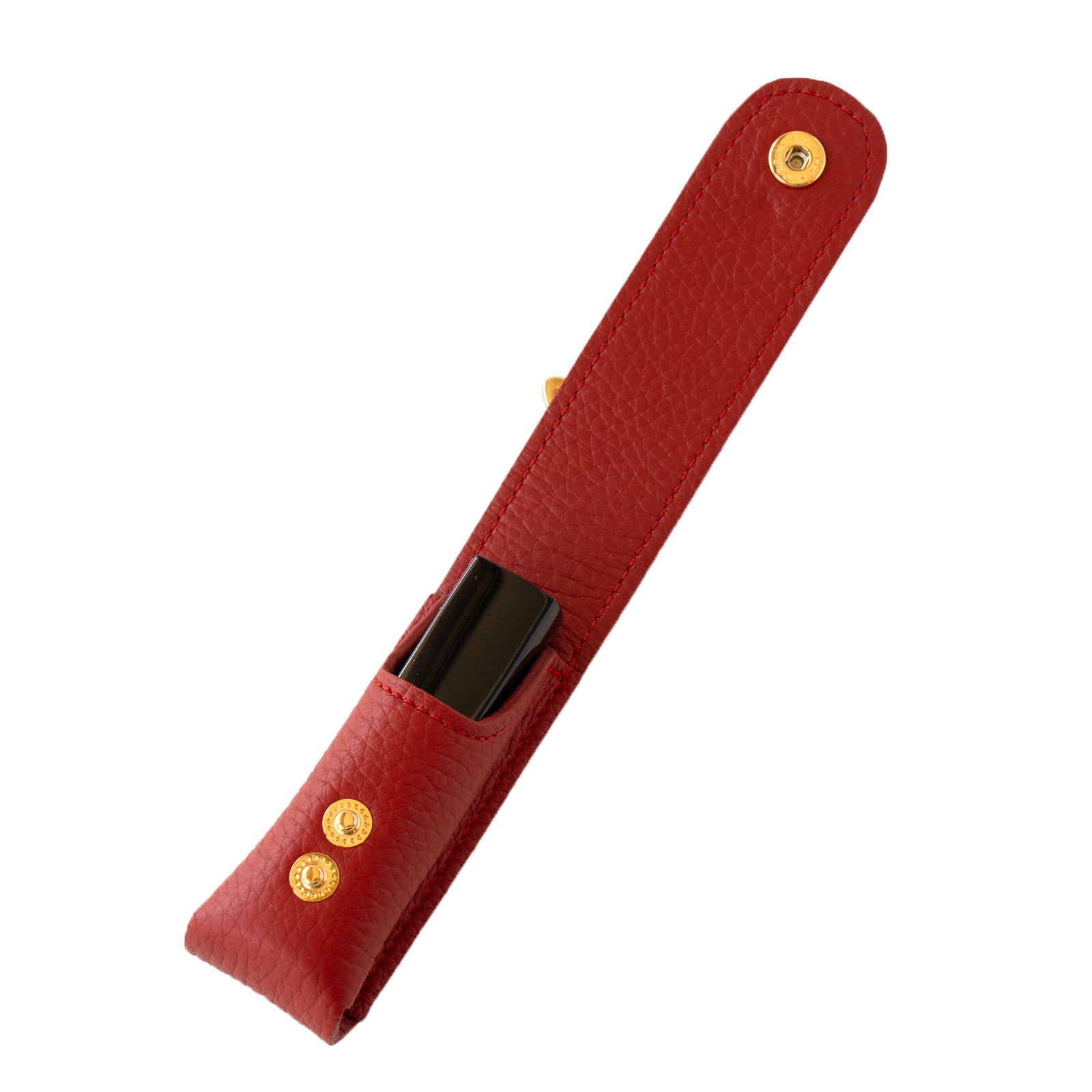 CAT Lip Case (1 piece) Cuir Mache / Rouge