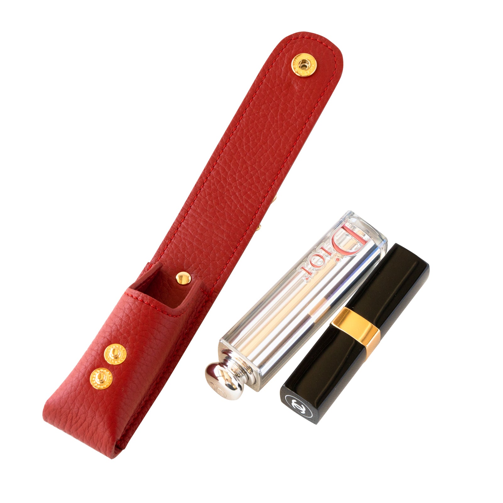 CAT Lip Case (1 piece) Cuir Mache / Rouge