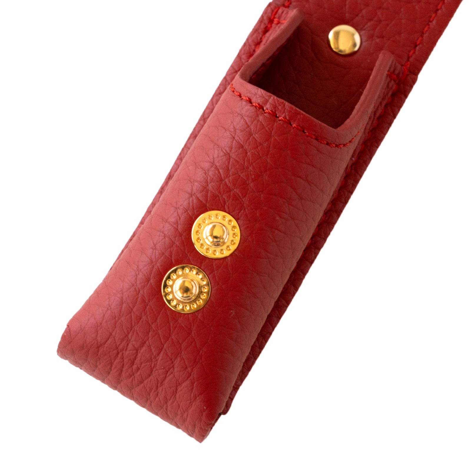 CAT Lip Case (1 piece) Cuir Mache / Rouge