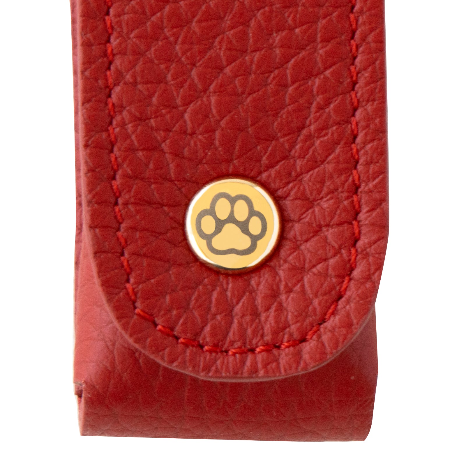 CAT Lip Case (1 piece) Cuir Mache / Rouge