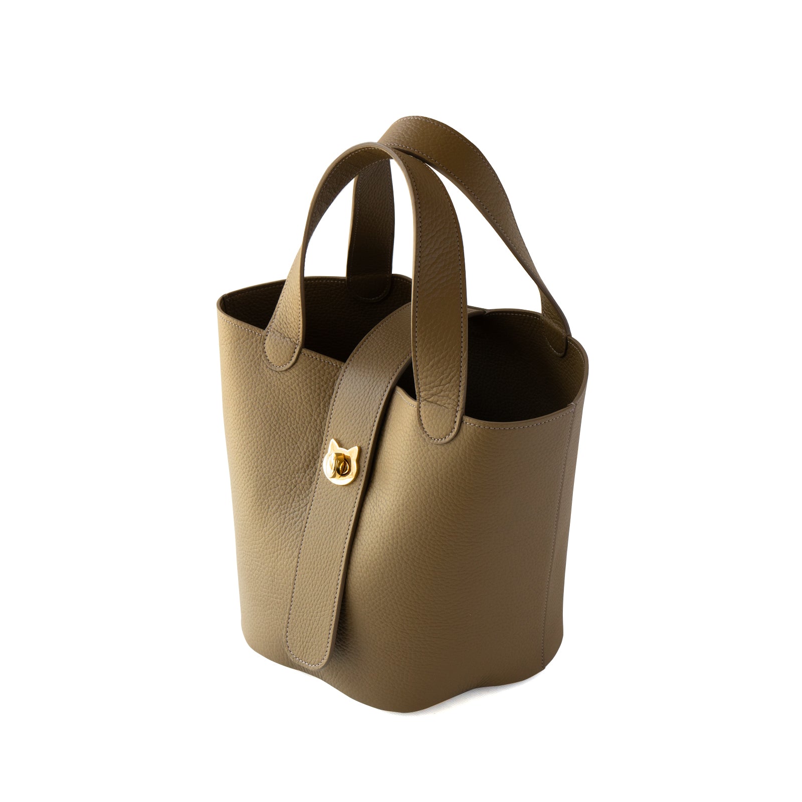 Baguette Bag PAW Cuir Mache / Taupe