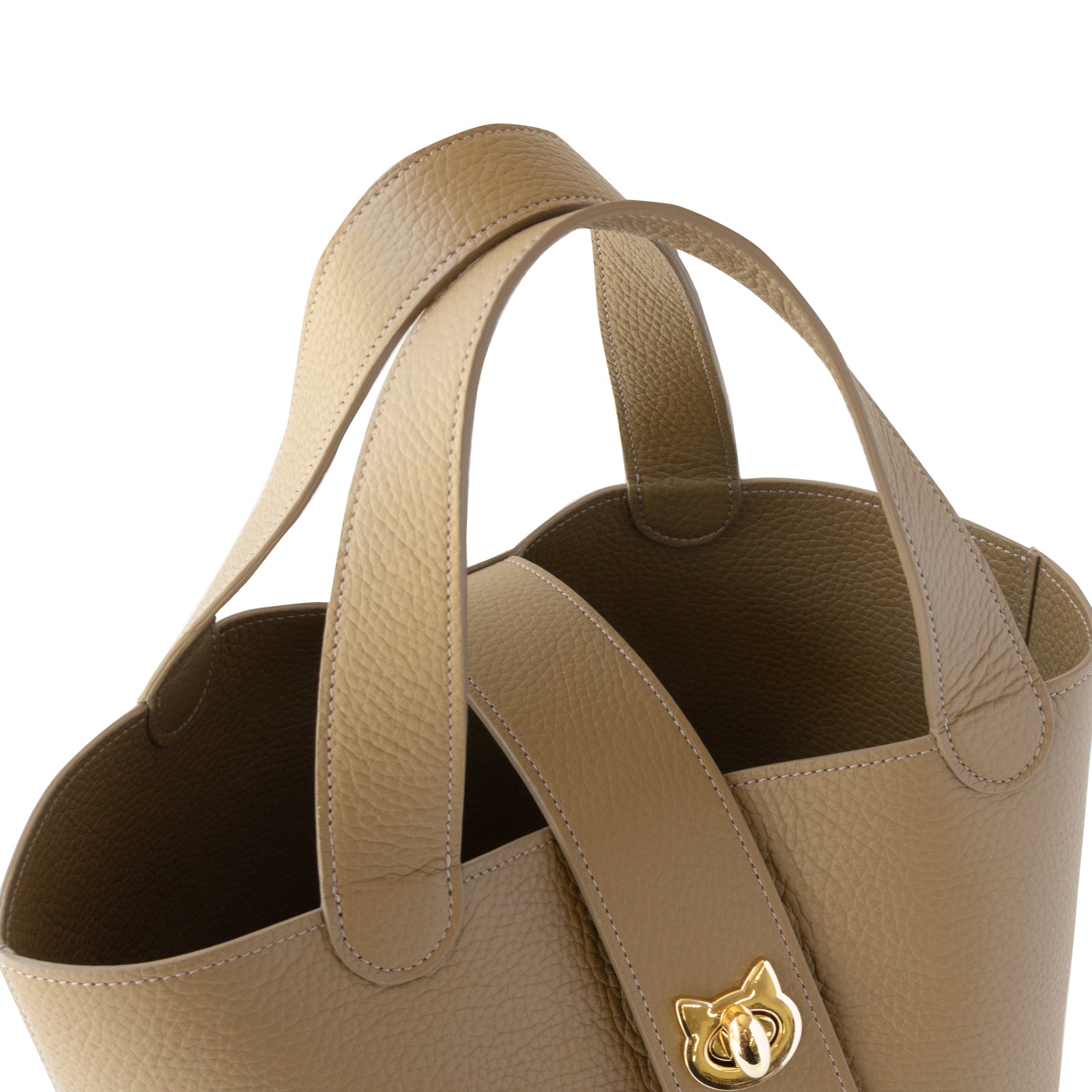 Baguette Bag PAW Cuir Mache / Taupe