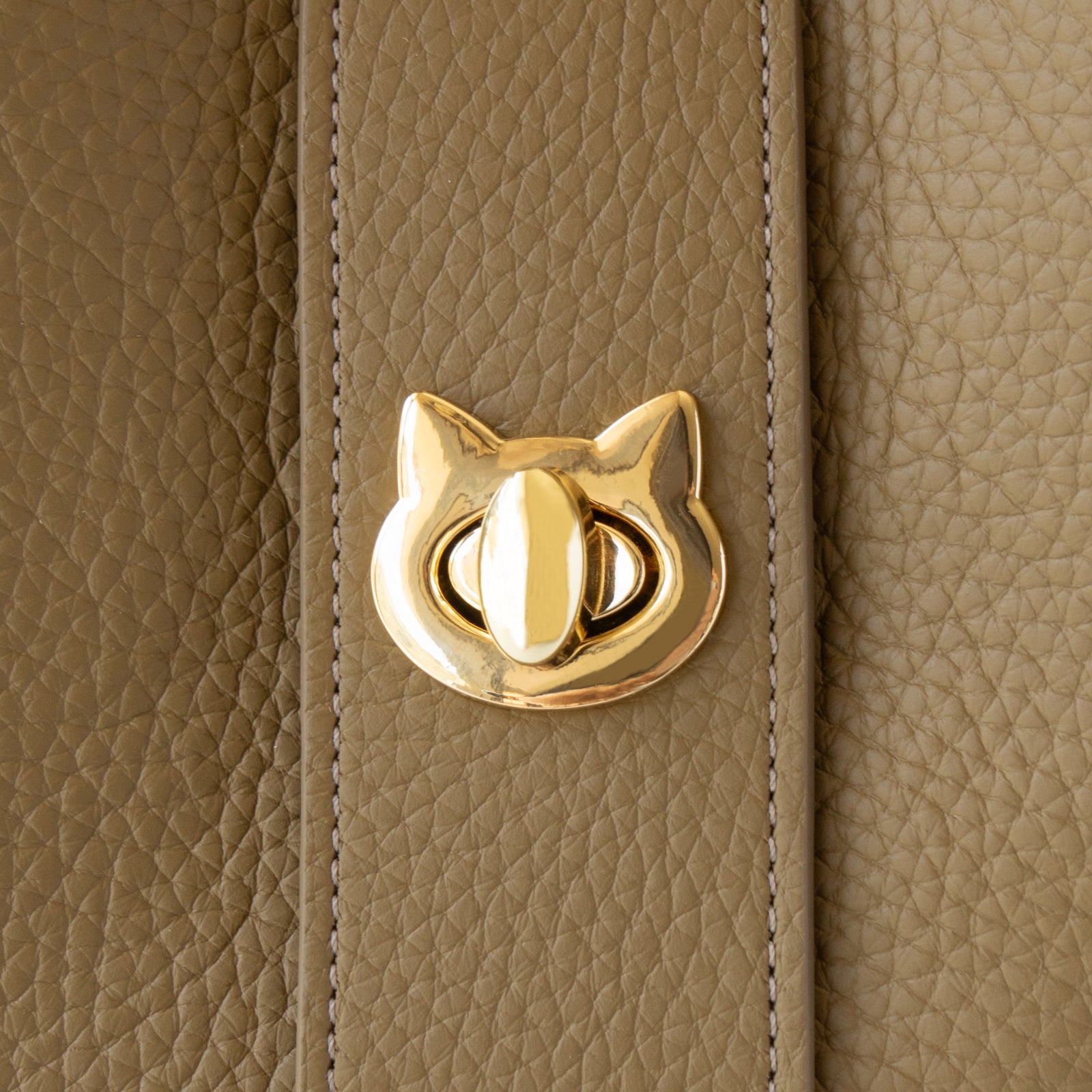 Baguette Bag PAW Cuir Mache / Taupe