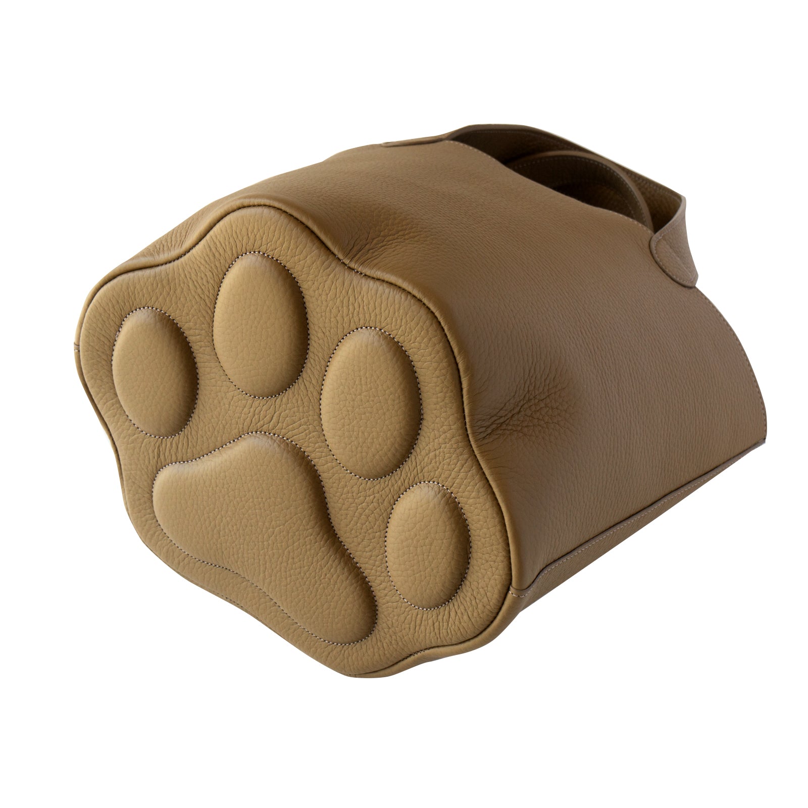 Baguette Bag PAW Cuir Mache / Taupe