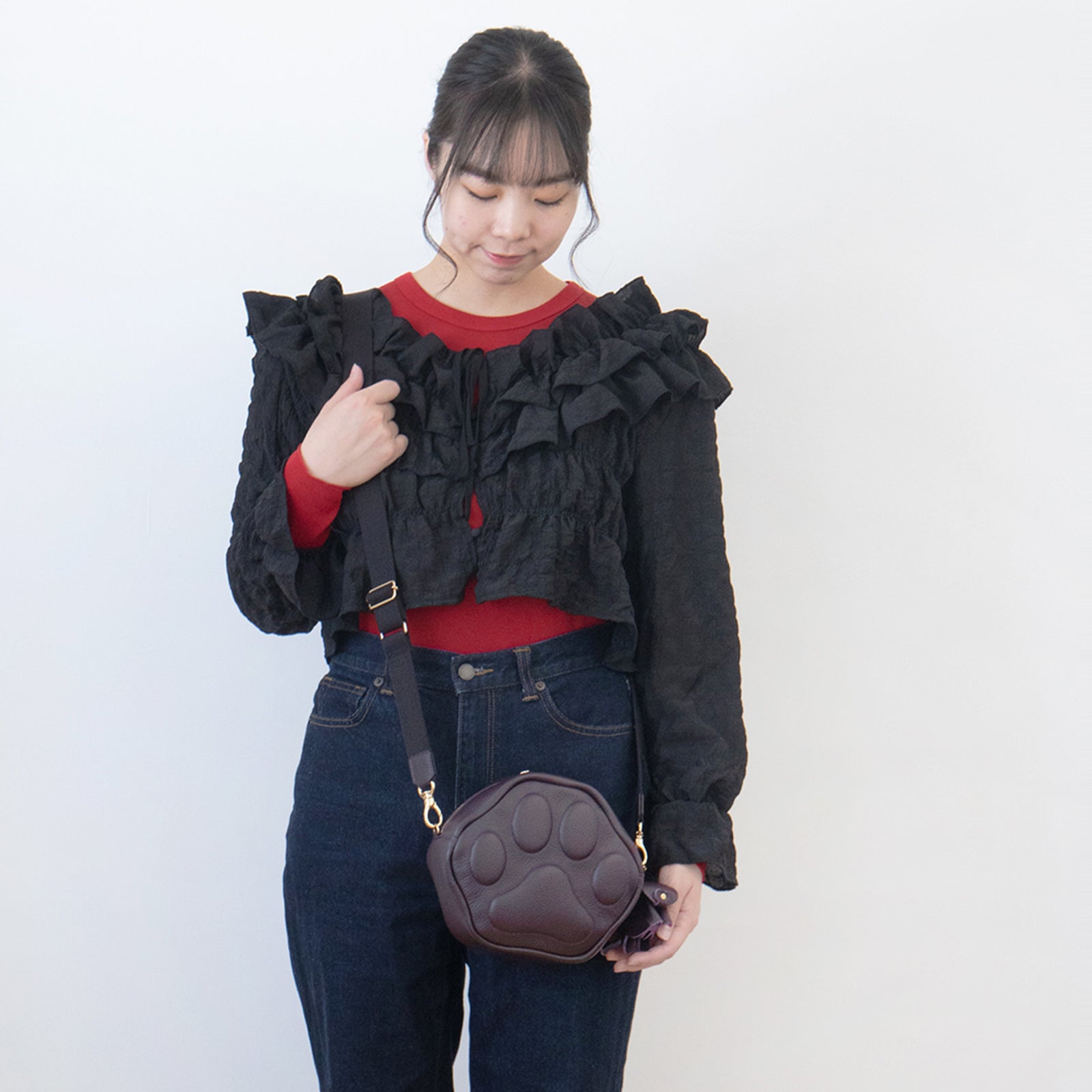 【受注生産:8/28(金)22:00〜30(日)】PAWポシェット キュイール・マッシュ / レザン