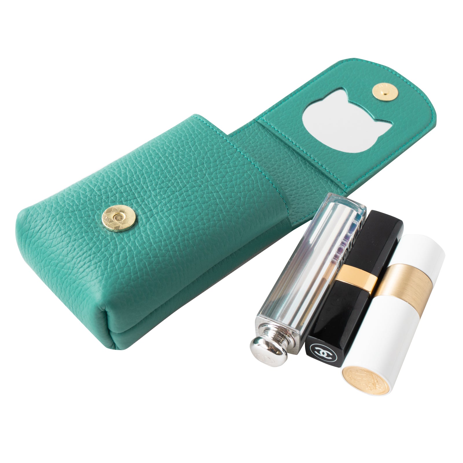 CAT Lip Case (3-piece type) Cuir Mache / Turquoise