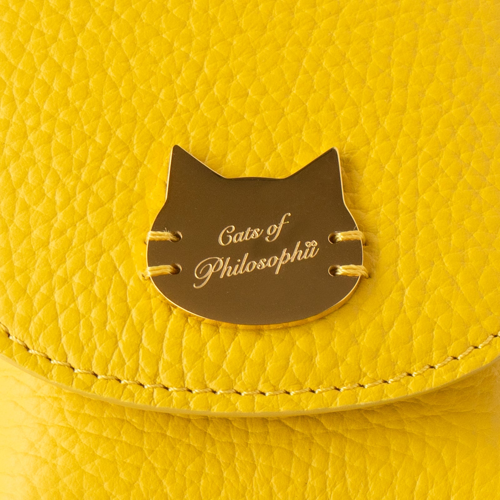 CAT Lip Case (3-piece type) Cuir Mache / Jaune