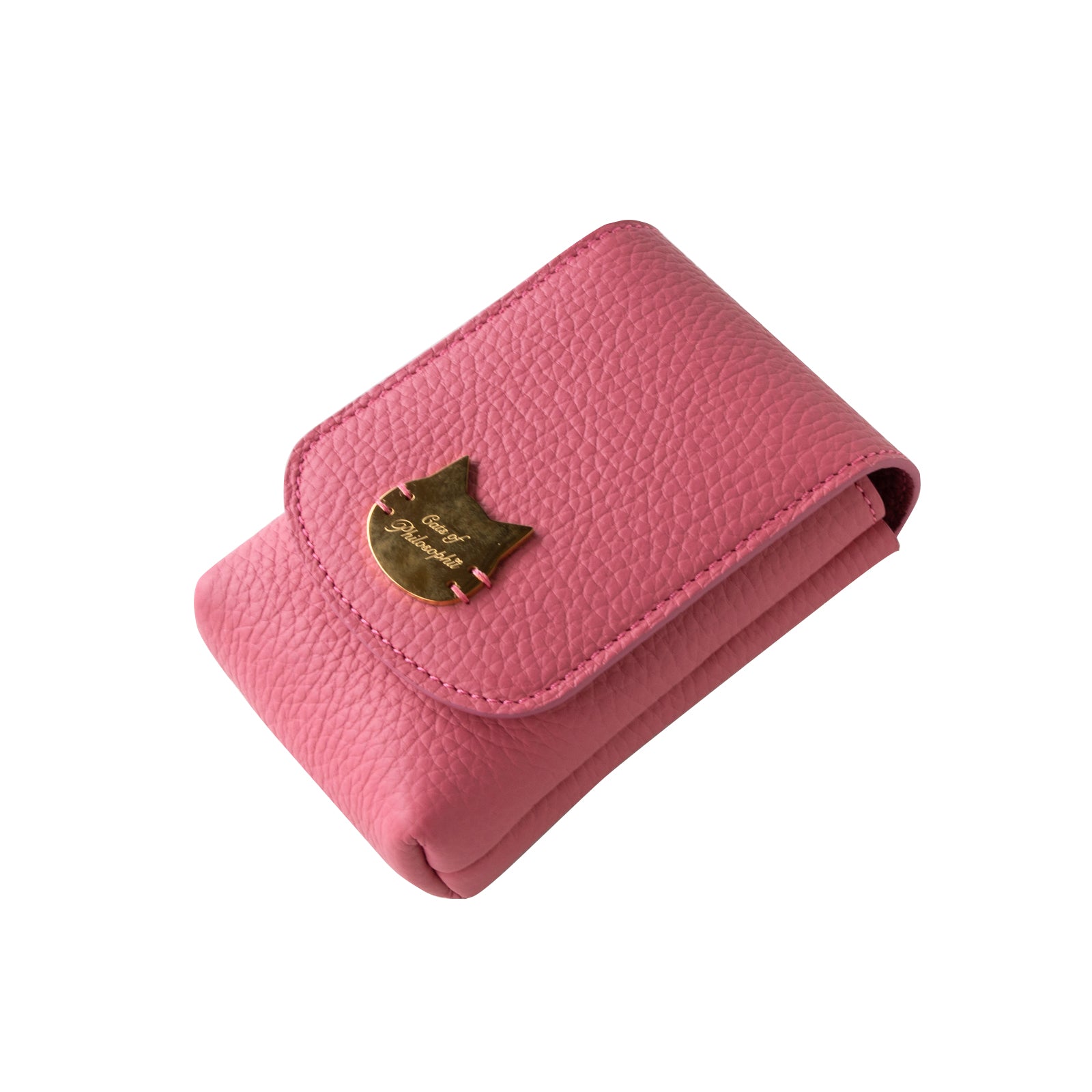 CAT Lip Case (3-piece) Cuir Mache / Cherry Pink