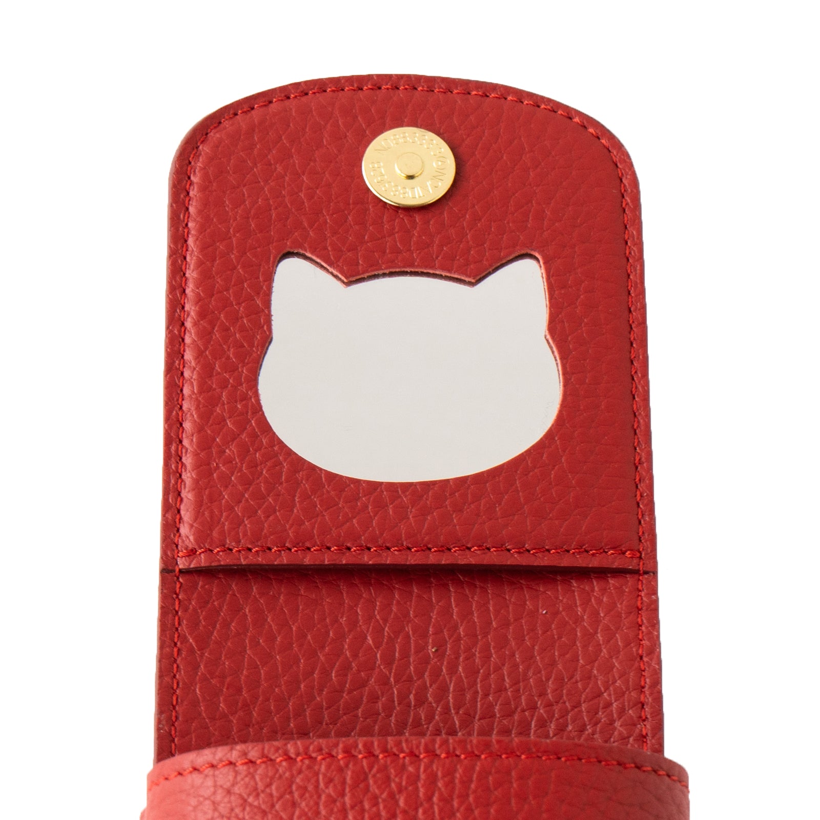 CAT Lip Case (3-piece type) Cuir Mache / Rouge