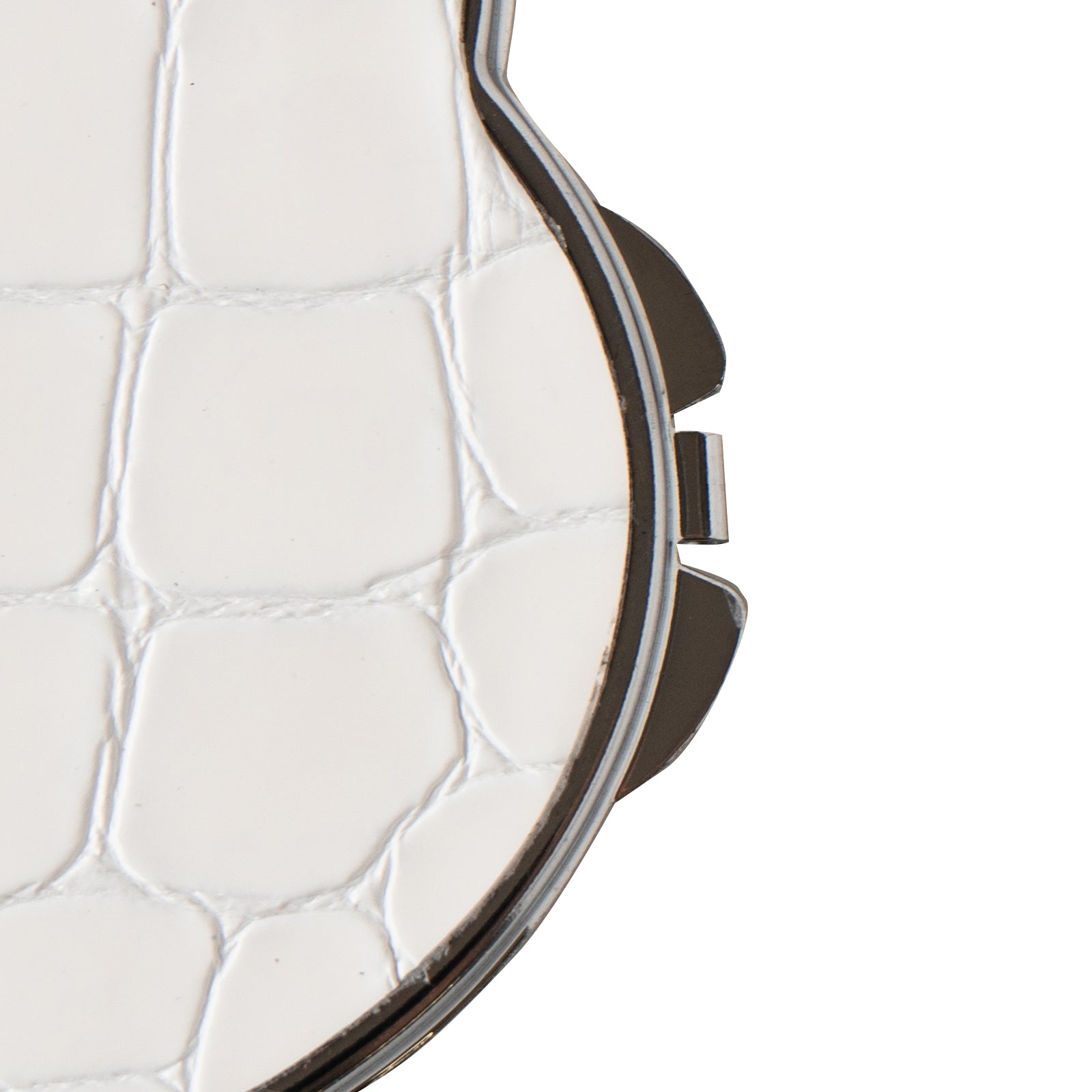 Nyanpakuto Mirror Chromel Leather / Pure White