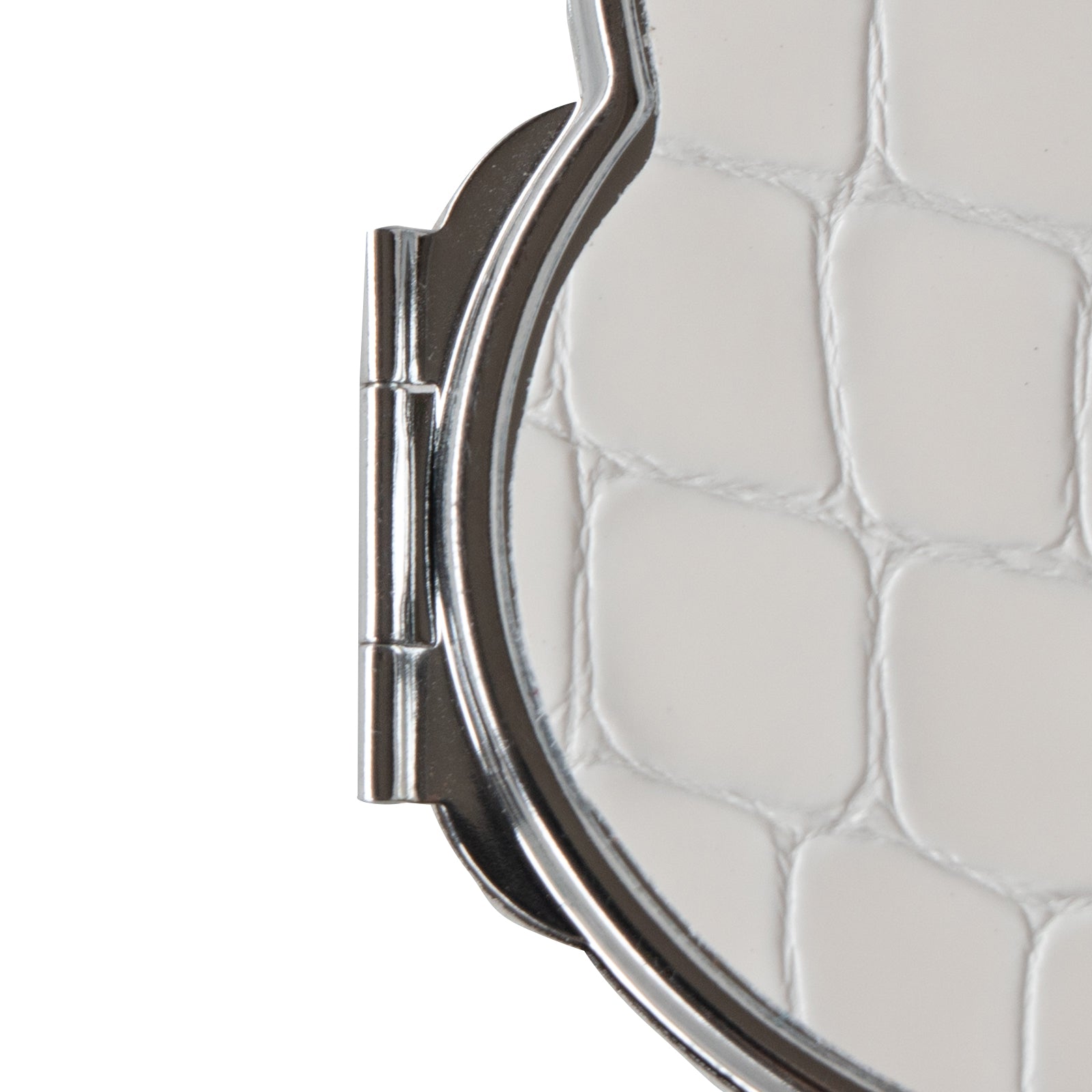 Nyanpakuto Mirror Chromel Leather / Pure White